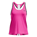 Knockout Linne Damer - neonpink,