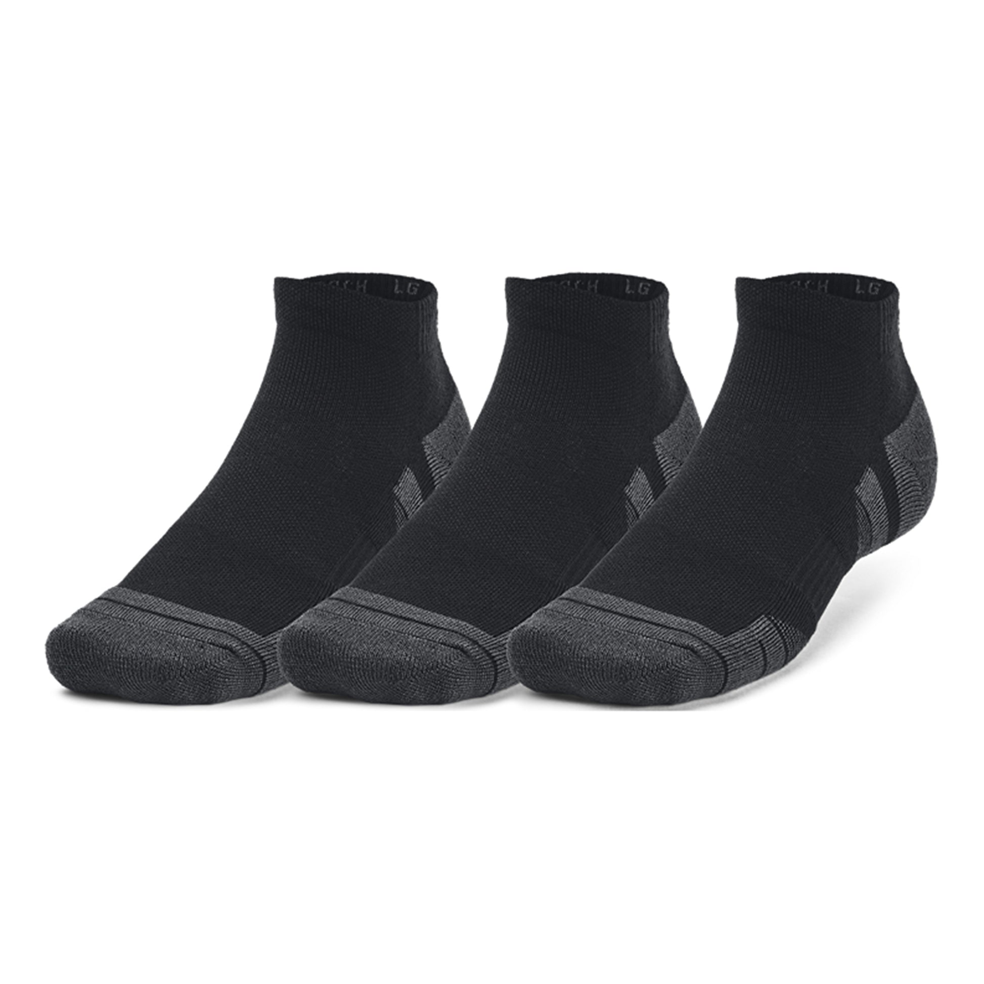 Under Armour Performance Tech Low Tennisstrumpor 3-pack-Svart