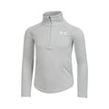 Tech Graphic Half-Zip Långärmat Flickor - ljusgrå, silver