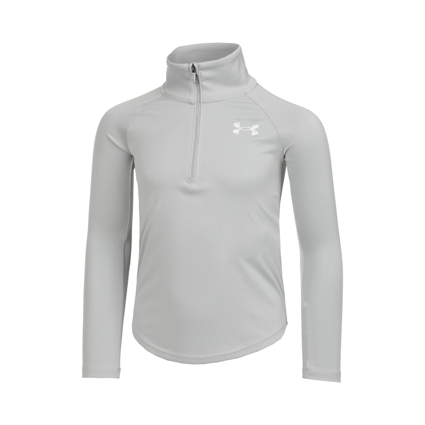 Under Armour Tech Graphic Half-Zip Långärmat Flickor - ljusgrå, silver