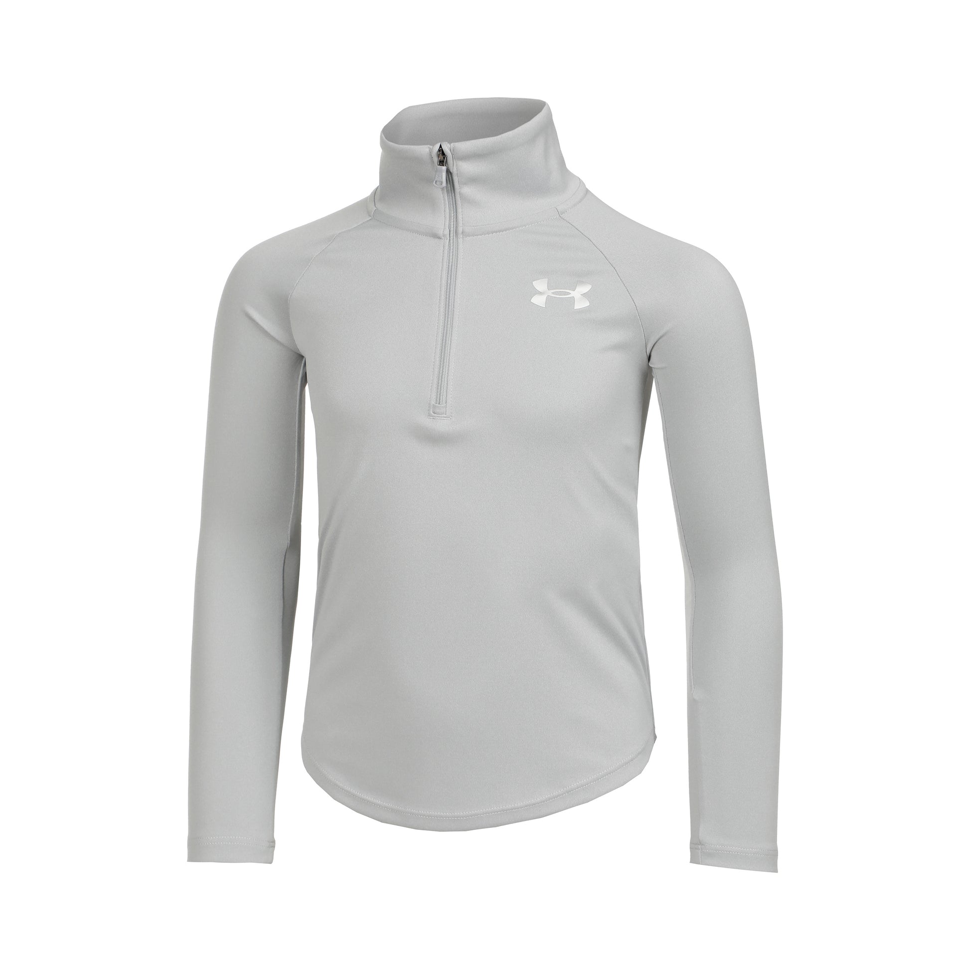 Under Armour Tech Graphic Half-Zip Långärmat Flickor - ljusgrå, silver