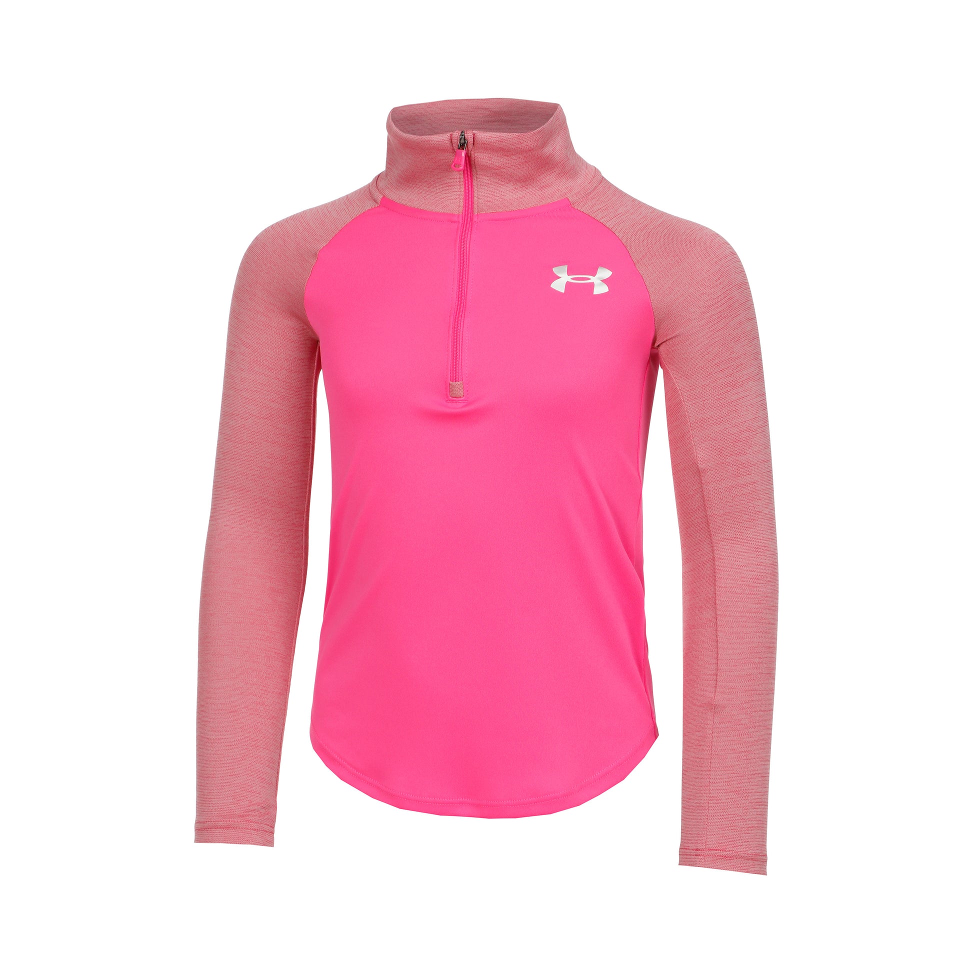 Under Armour Tech Graphic Half-Zip Långärmat Flickor - pink, gammal rosa