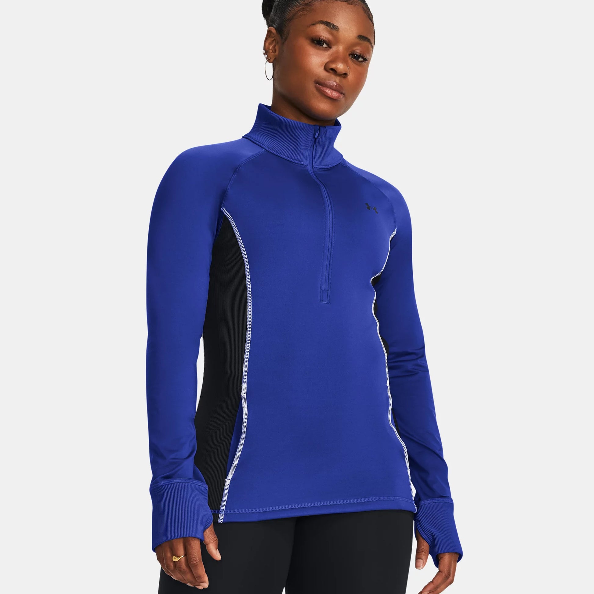 Under Armour CW Half-Zip Långärmat Damer-Blå