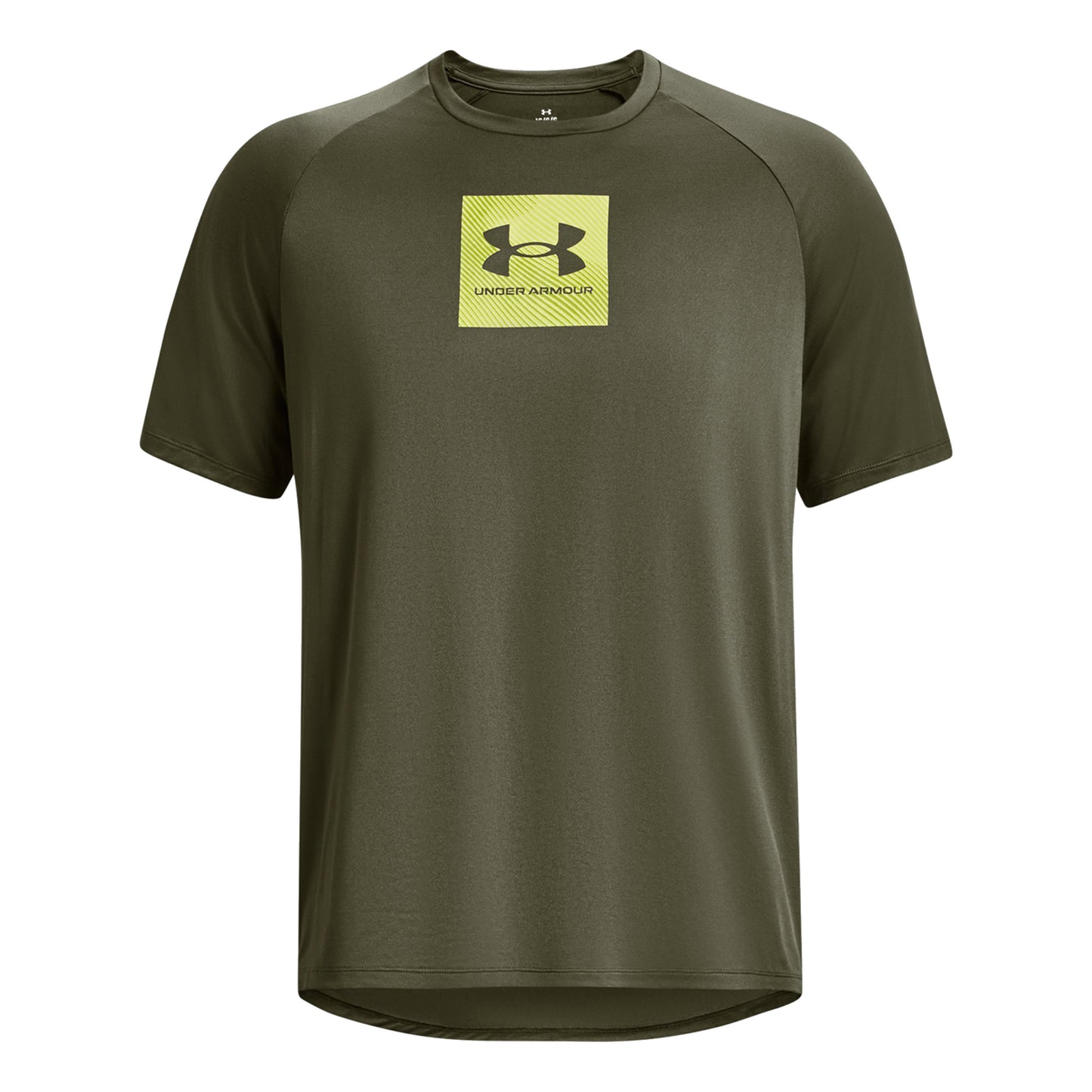 Under Armour Tech printed fill T-shirt Herrar - mörkgrön, gul