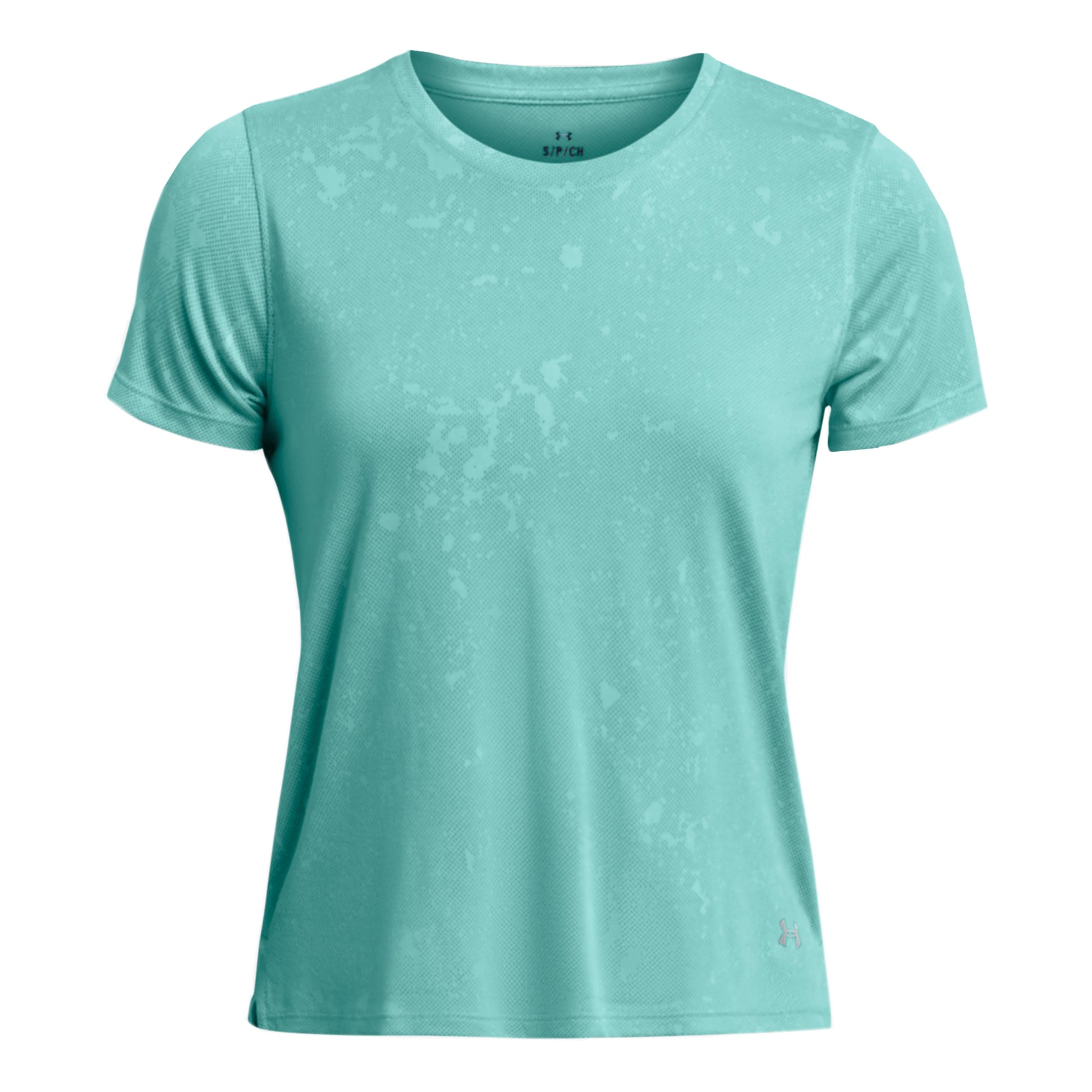 Under Armour Streaker Splatter SS Löpartröja Damer - turkos,