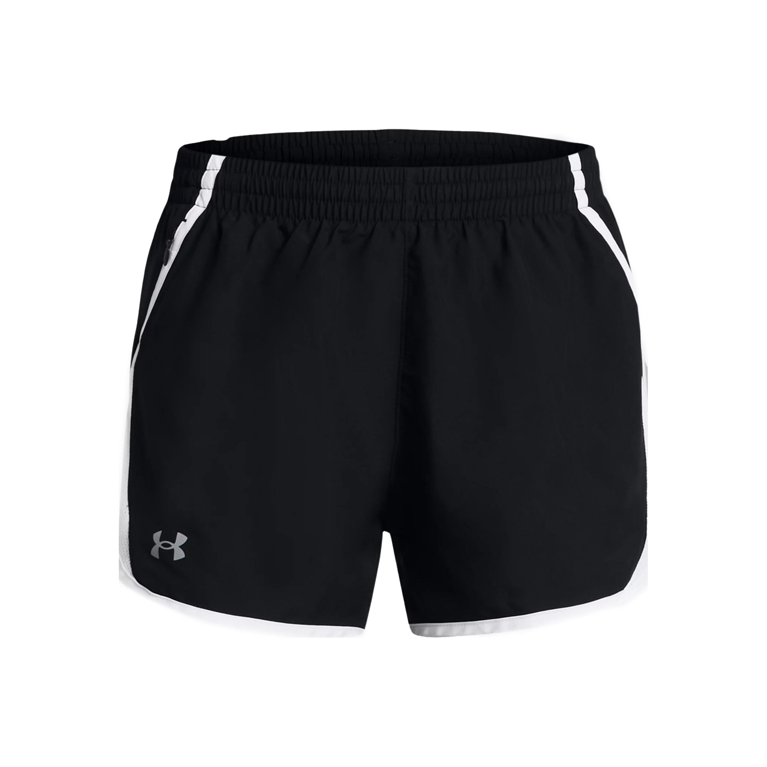 Under Armour Fly By 3in  Löparshorts Damer - svart, vit