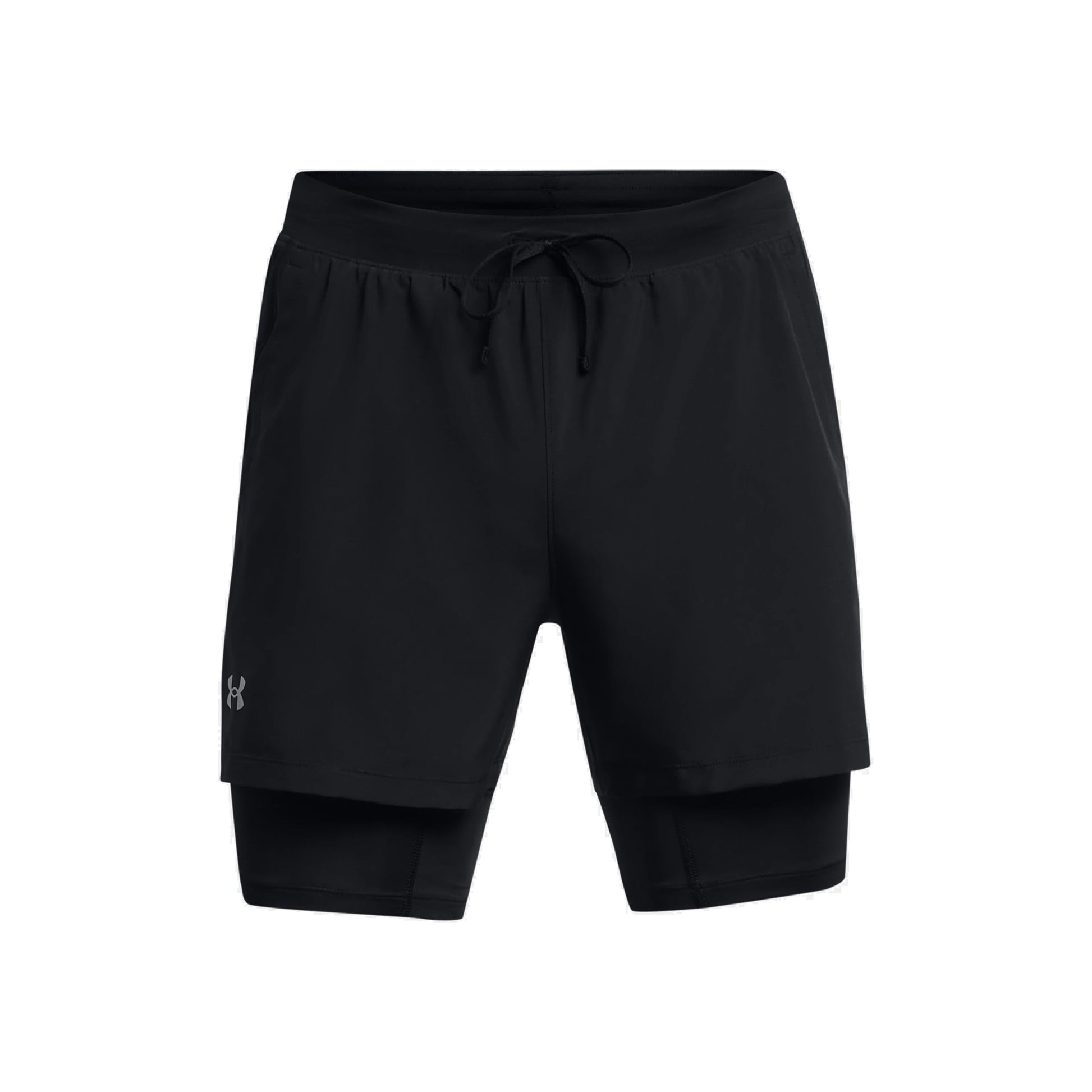 Under Armour Launch 5 Inch 2-in-1 Löparshorts Herrar-Svart