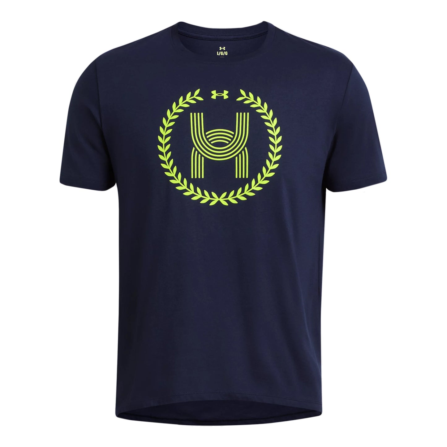 Under Armour Run Everywhere Wreath SS Löpartröja Herrar-Mörkblå,Neongul