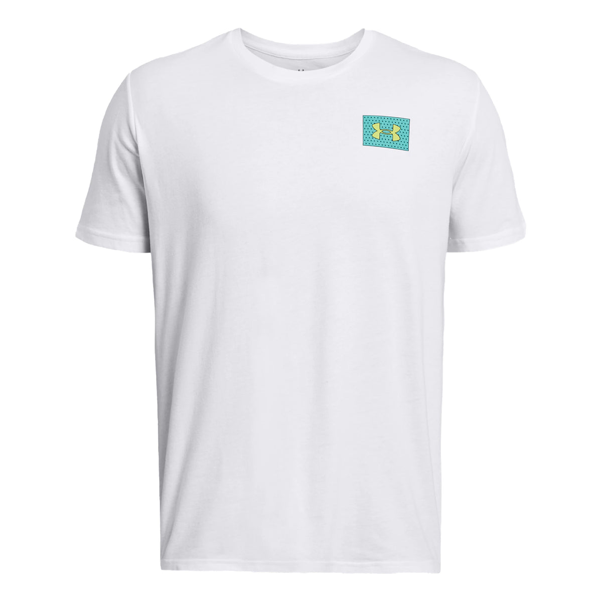Under Armour Color Block Logo LC T-shirt Herrar - vit,