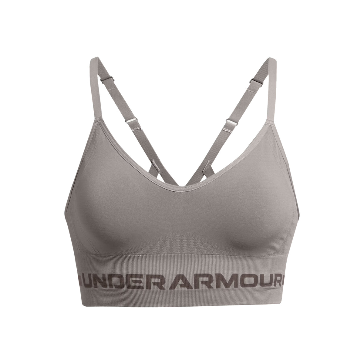 Under Armour Seamless Low Long Sport-behå Damer-Grå