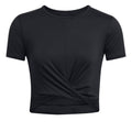 Motion Crossover Crop T-shirt Damer-Svart
