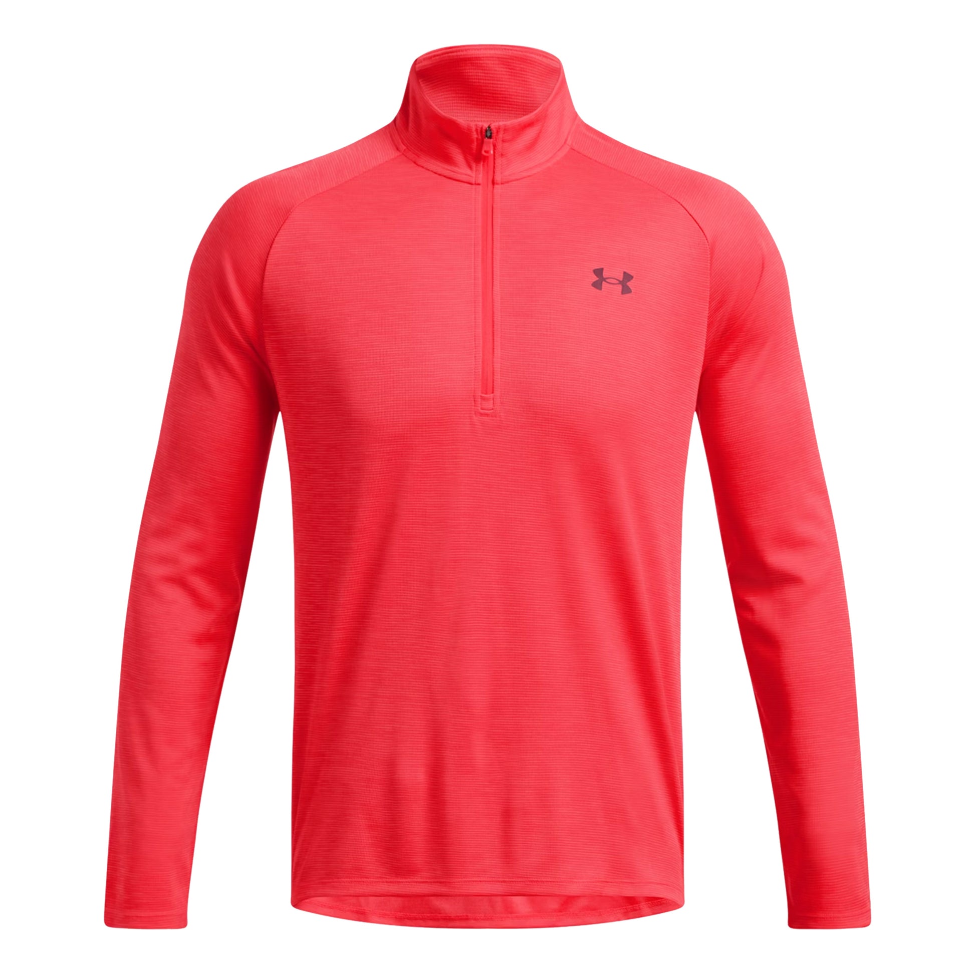 Under Armour Tech Textured Half-Zip Långärmat Herrar - röd,
