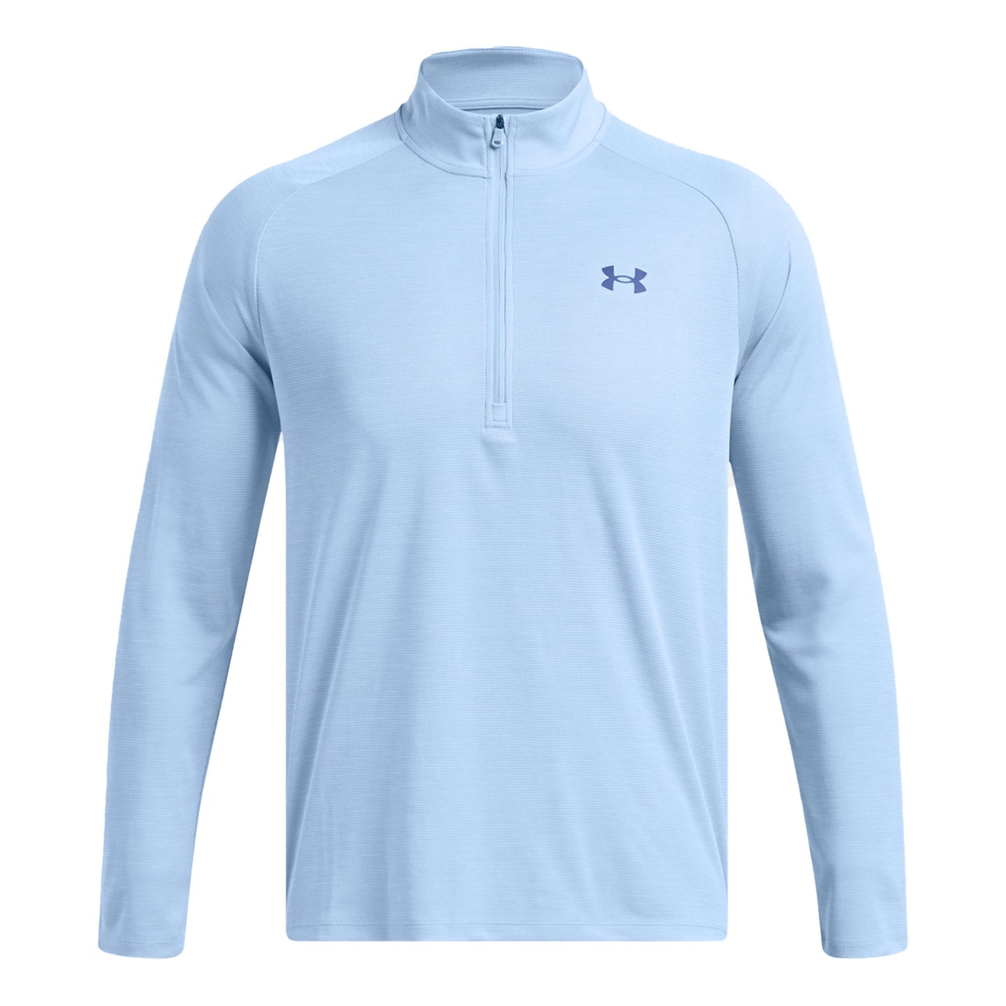 Under Armour Tech Textured Half-Zip Långärmat Herrar - ljusblå,