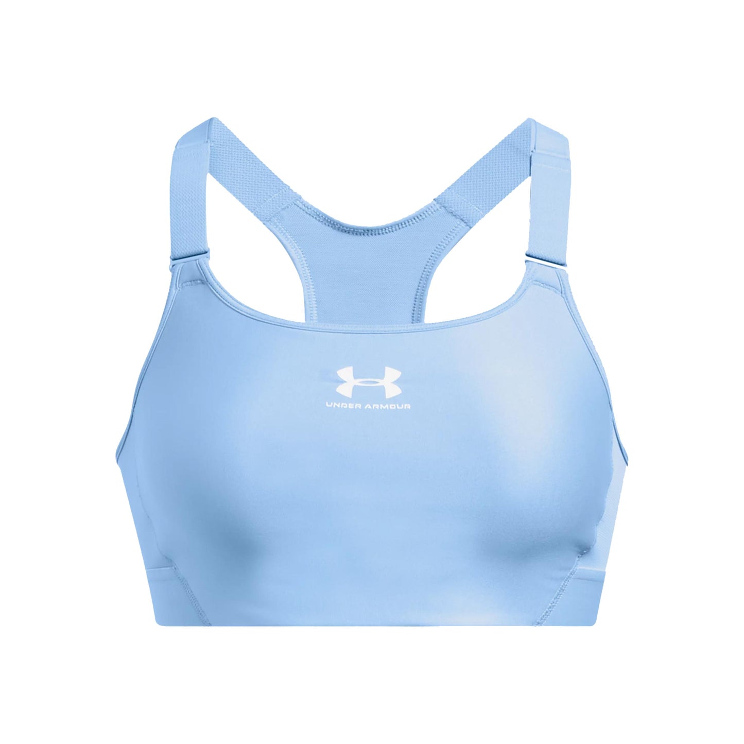 Under Armour Heatgear High Sport-behå Damer - ljusblå, vit