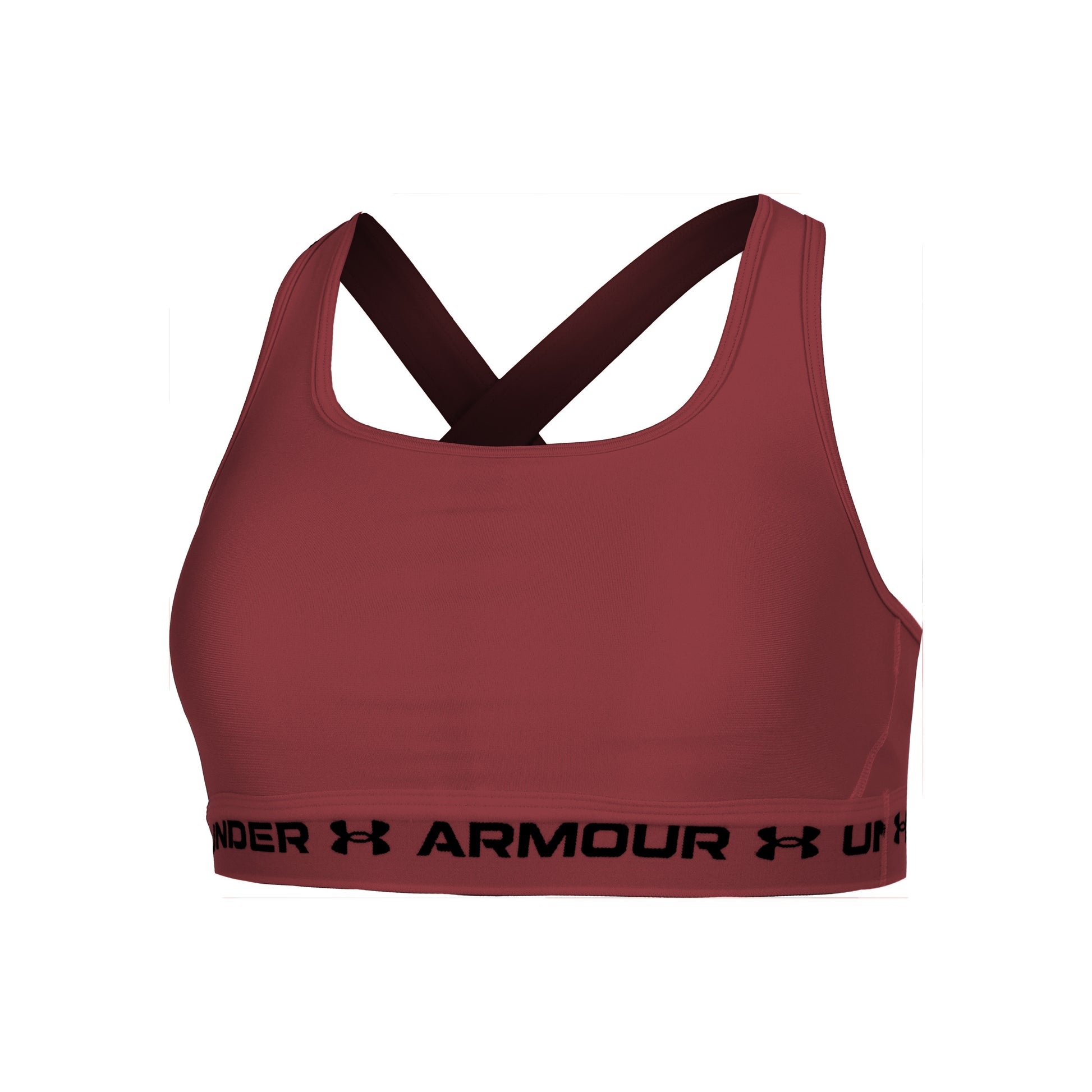 Under Armour Crossback Mid Sport-behå Damer-Rött Vin