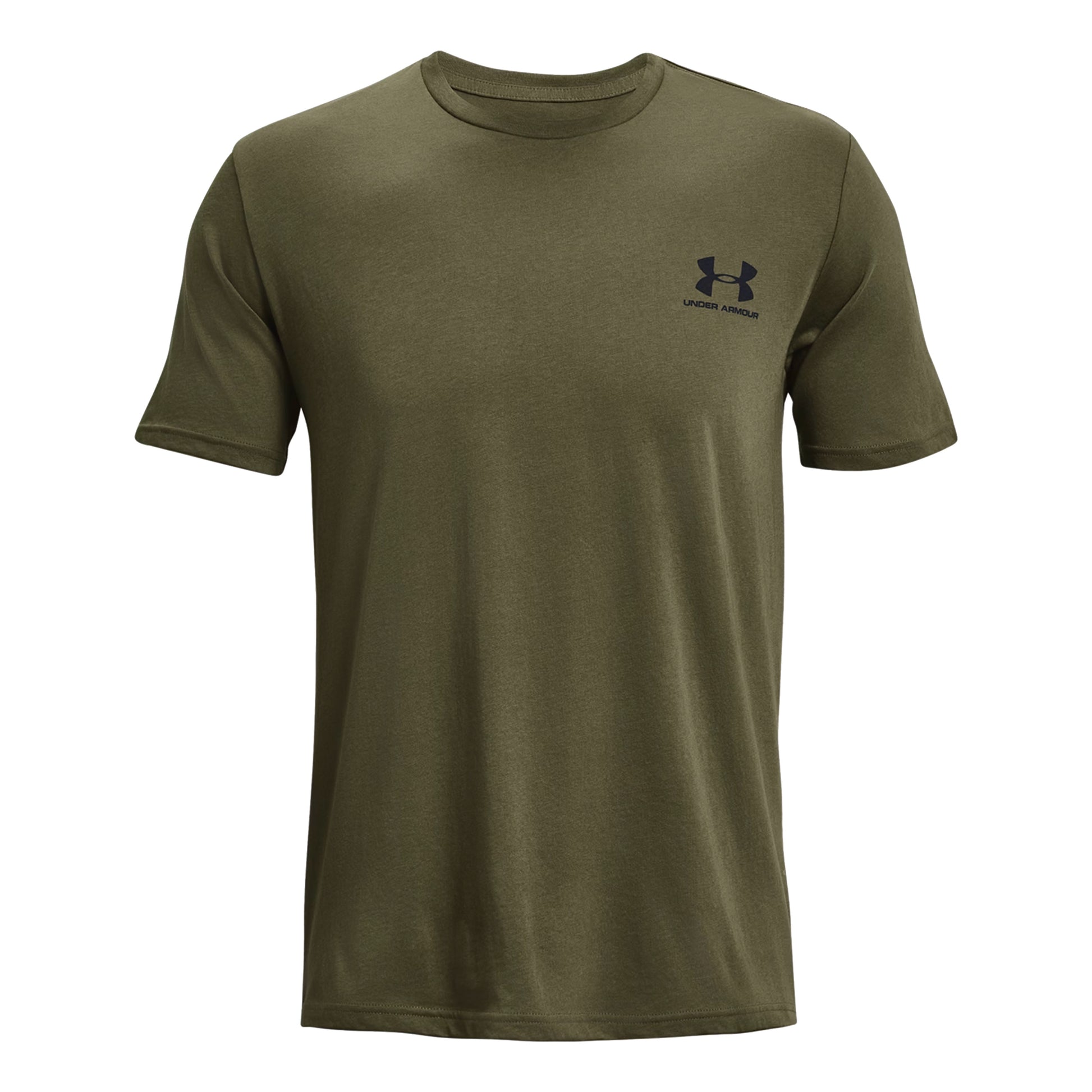 Under Armour Sportstyle Left Chef T-shirt Herrar - oliv, svart