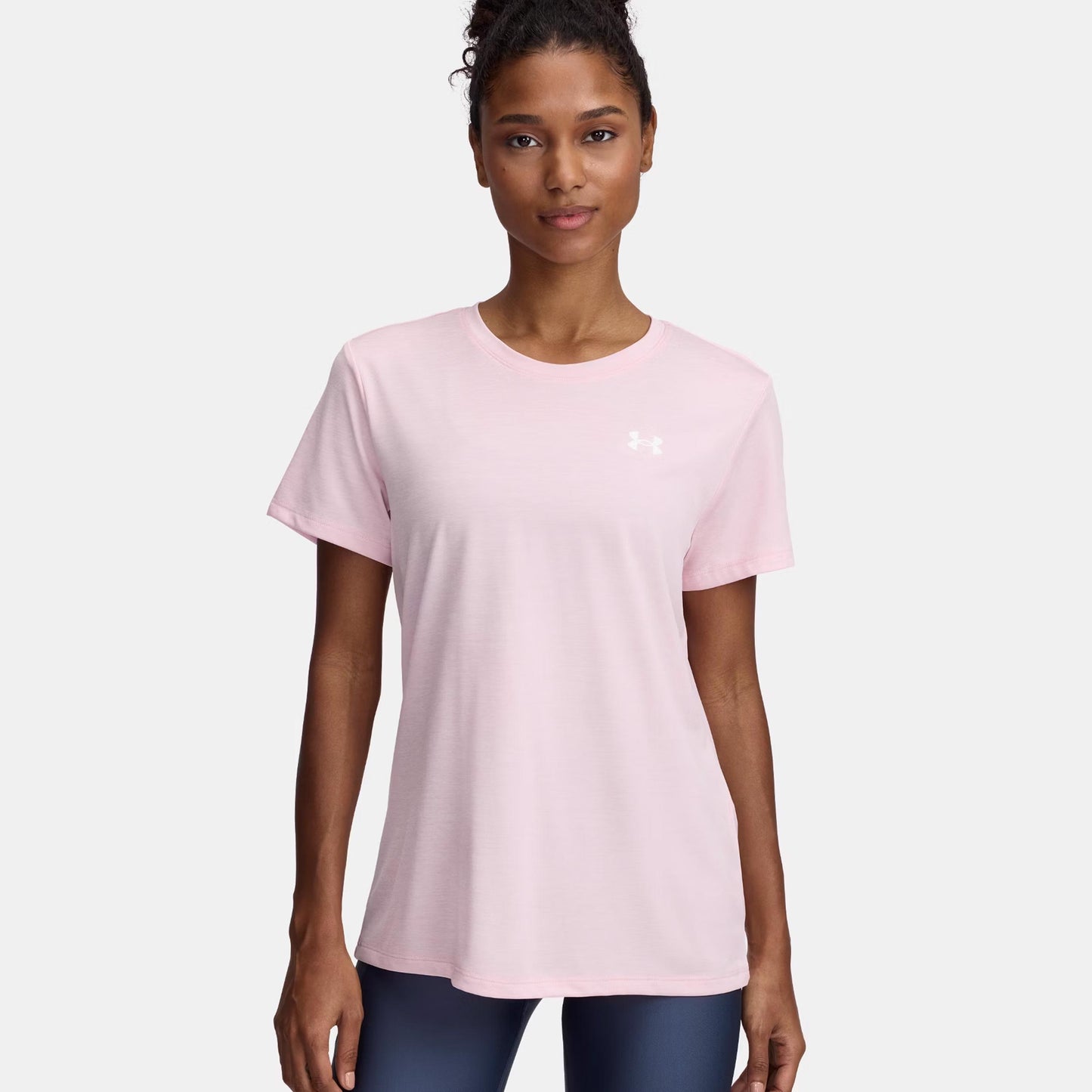 Under Armour Tech Twist T-shirt Damer - rosa, vit