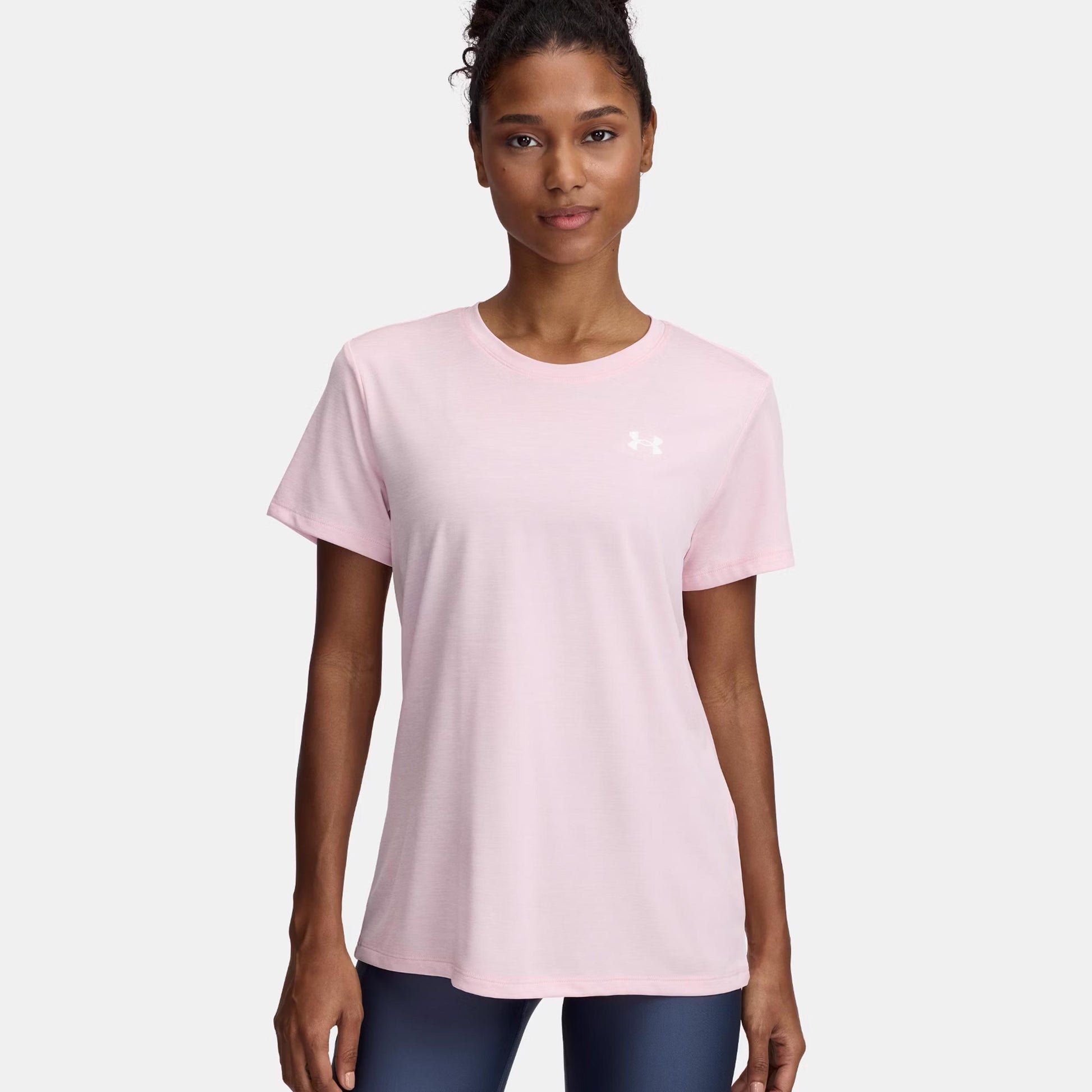 Under Armour Tech Twist T-shirt Damer - rosa, vit