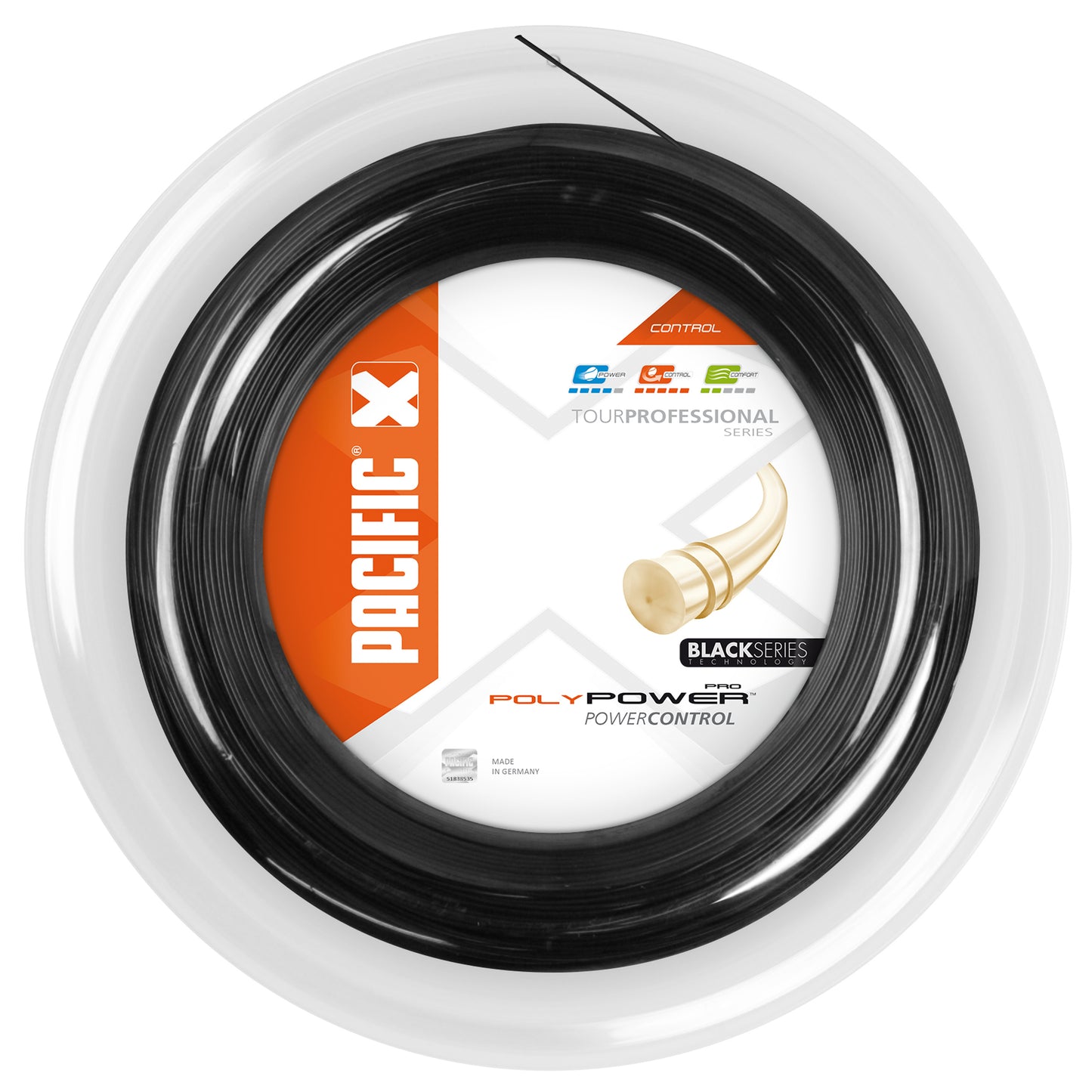 Pacific Poly Power Pro Strängrulle 200m-Svart