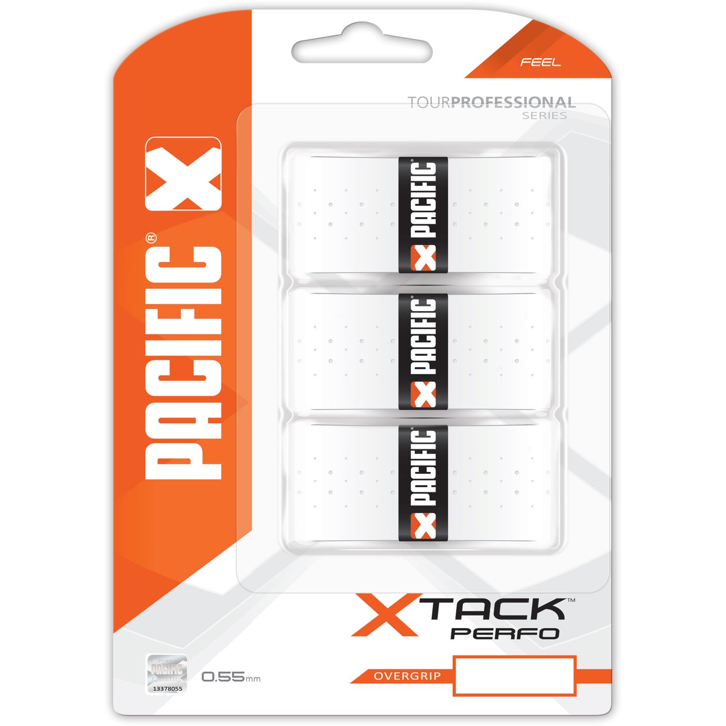 Pacific X Tack Pro Perfo 3-pack - vit