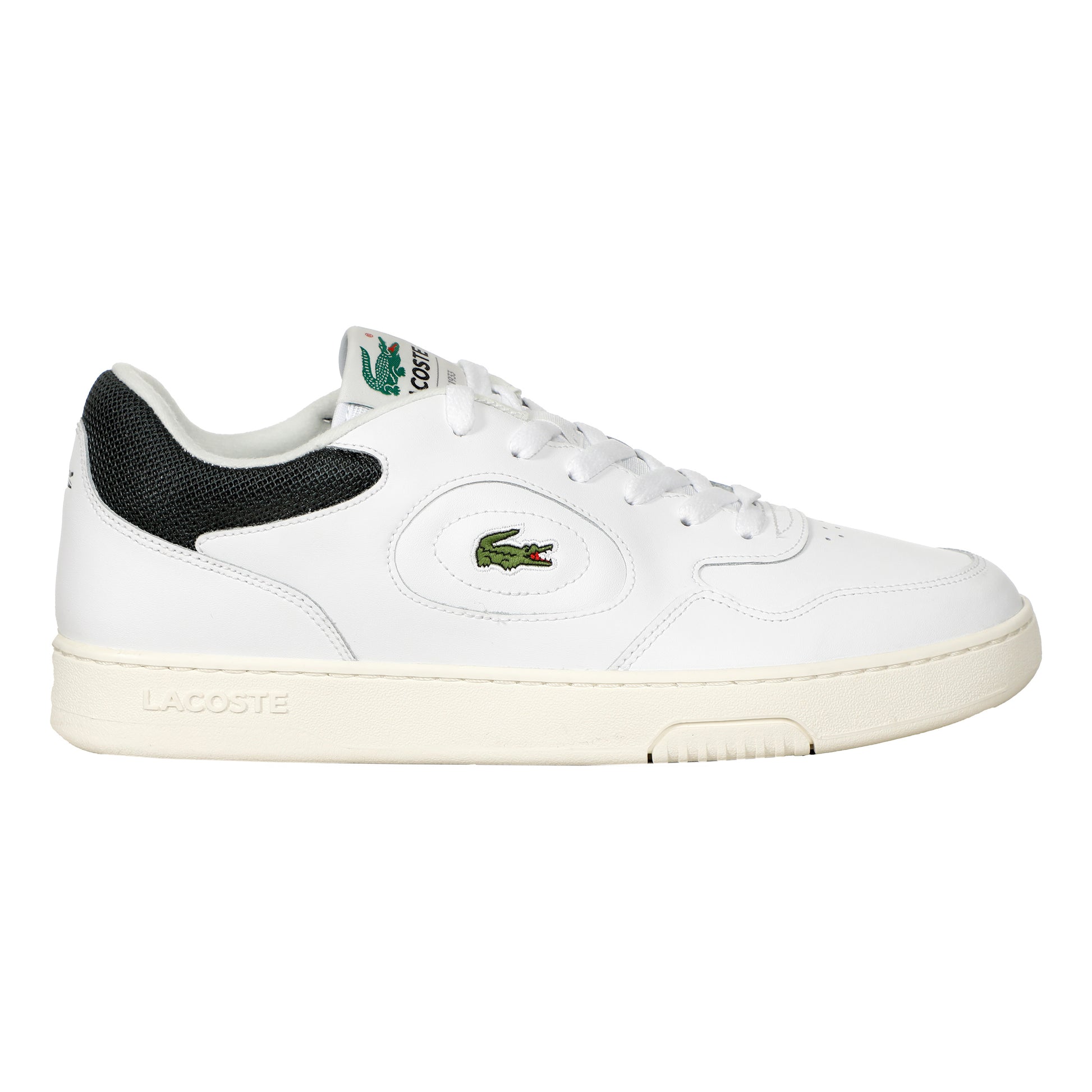 Lacoste Lineset Fritidssko Herrar - vit, mörkgrön
