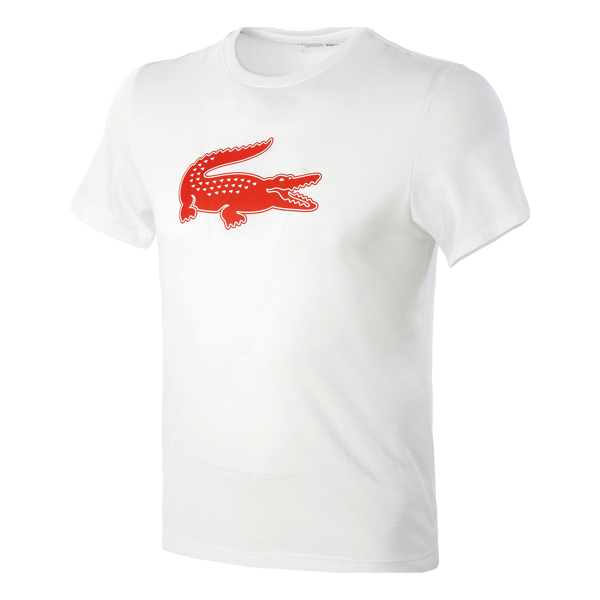 Lacoste Core T-shirt Herrar - vit, röd