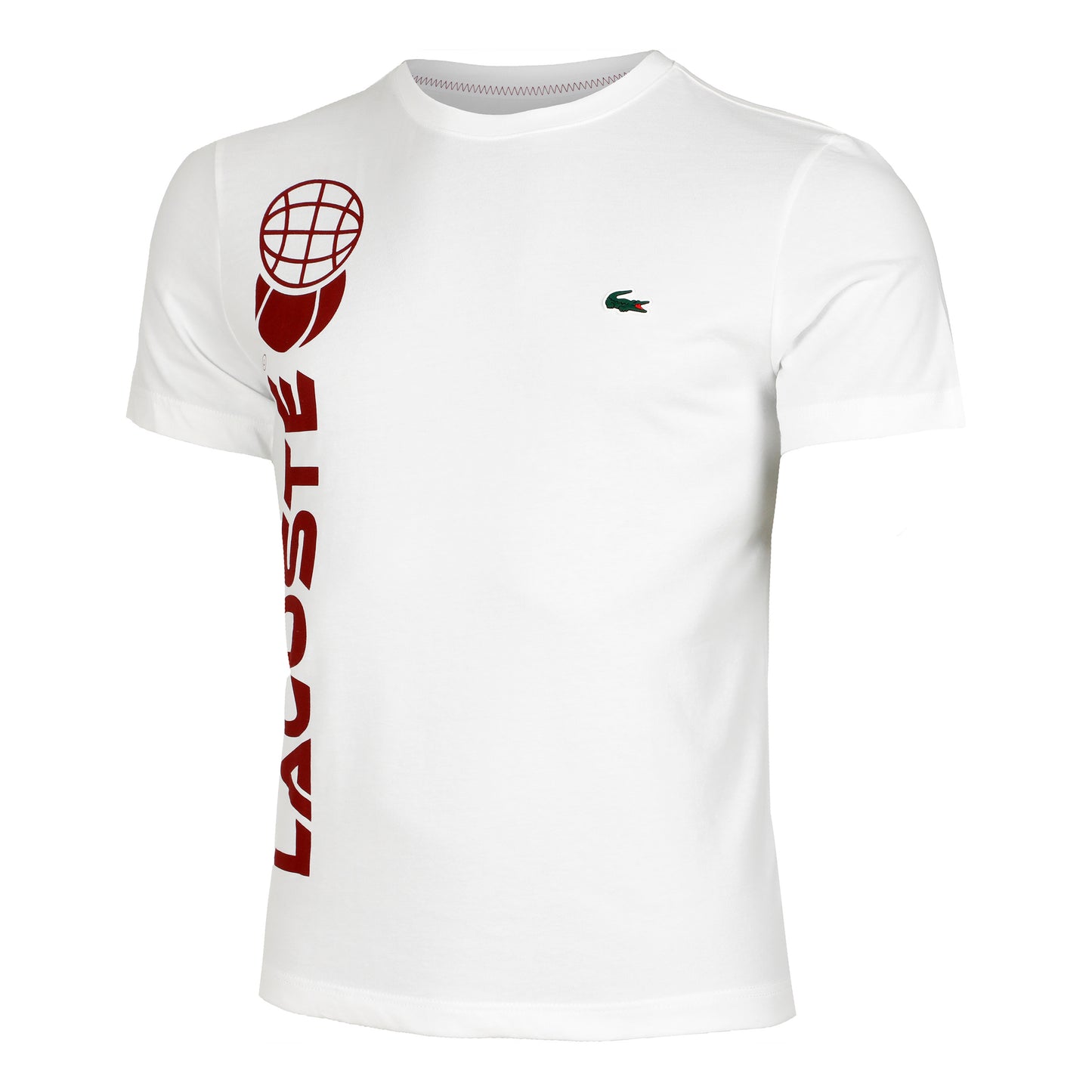 Lacoste Daniil Medvedev T-shirt Herrar - vit, rost