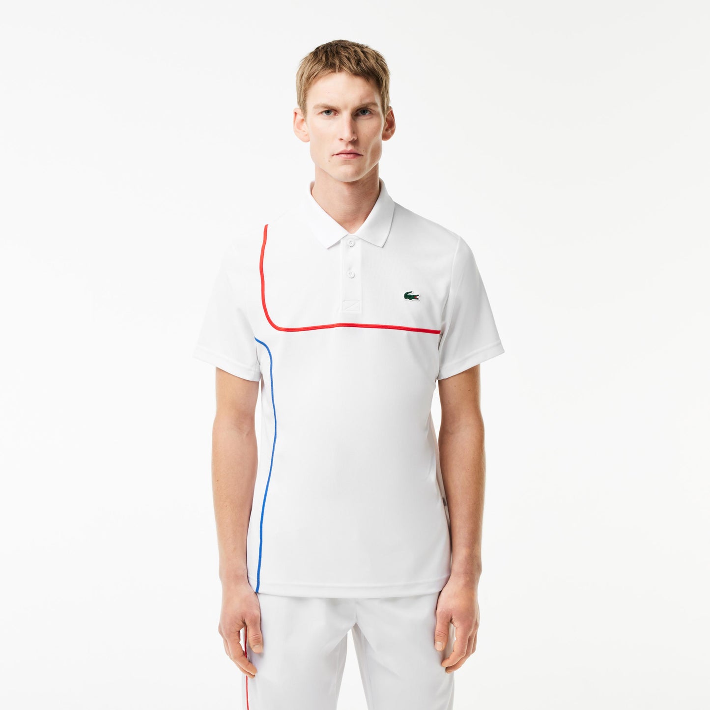 Lacoste Polo Herrar - vit,