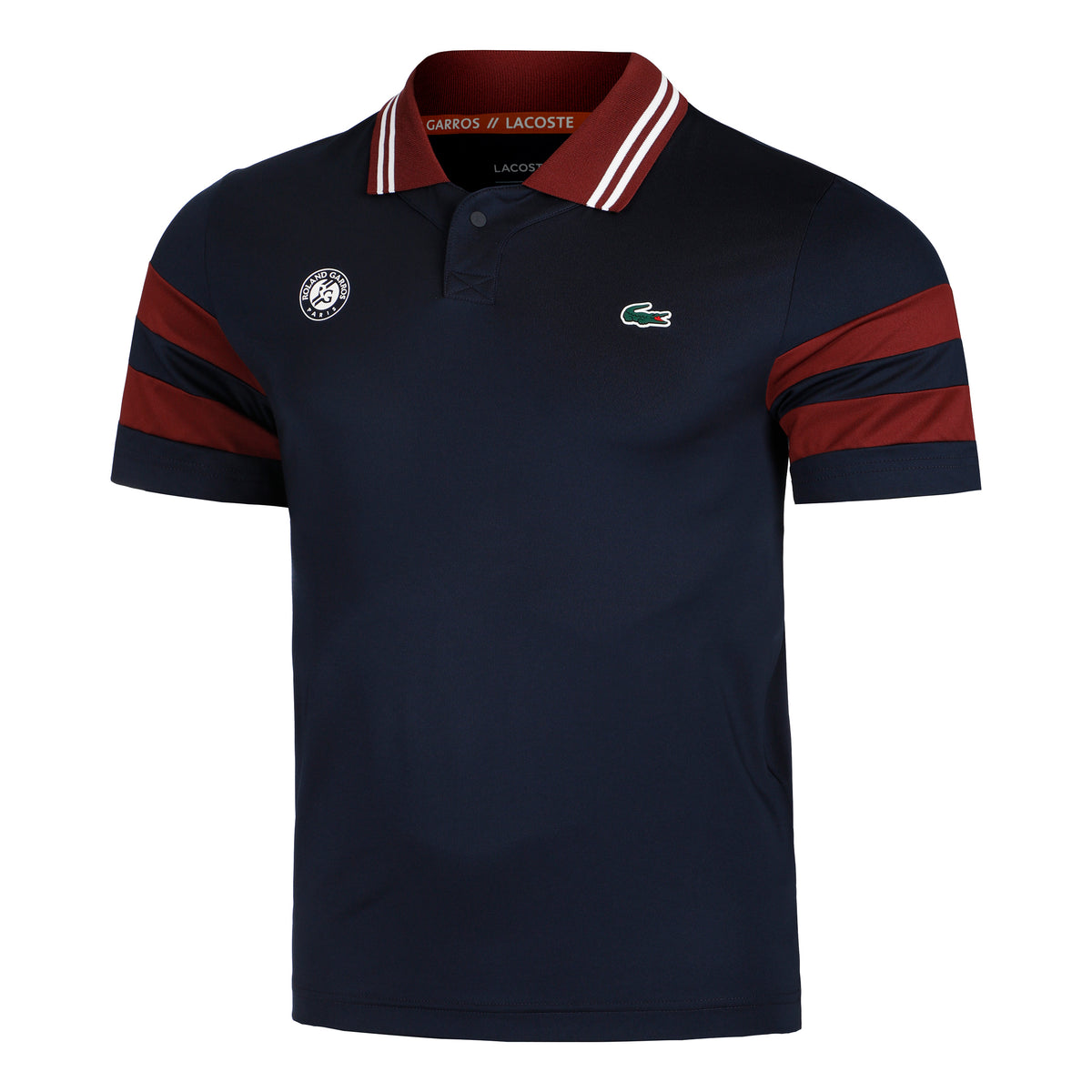 Lacoste Polo Herrar - mörkblå, mörkröd