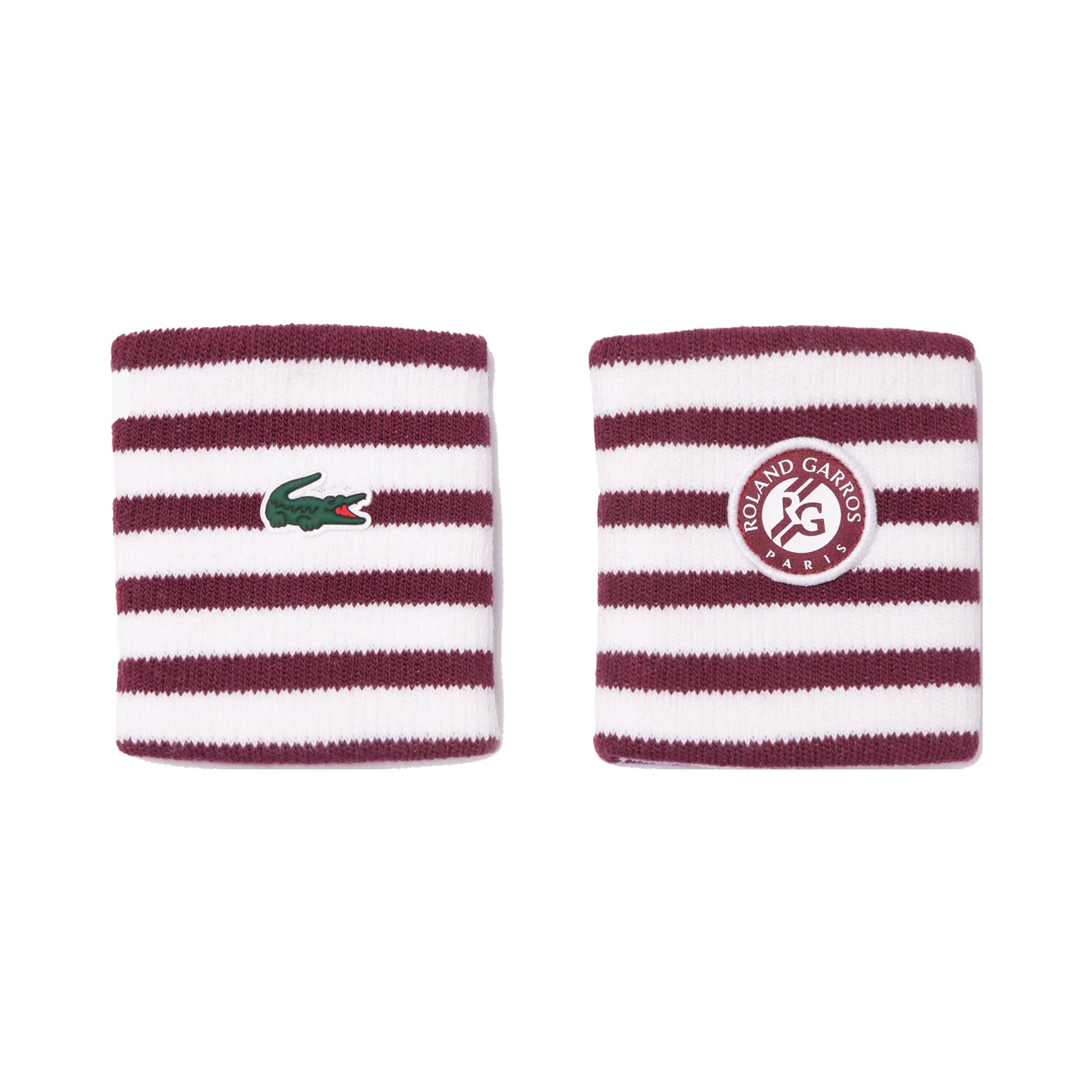 Lacoste Svettband Herrar-mörkröd,vit