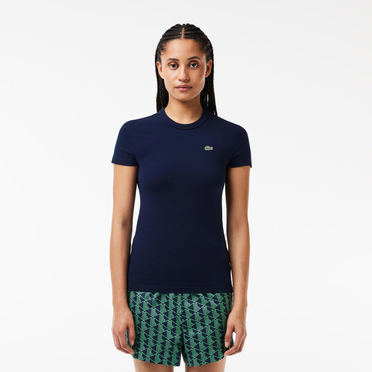 Lacoste Tee T-shirt Damer - mörkblå,