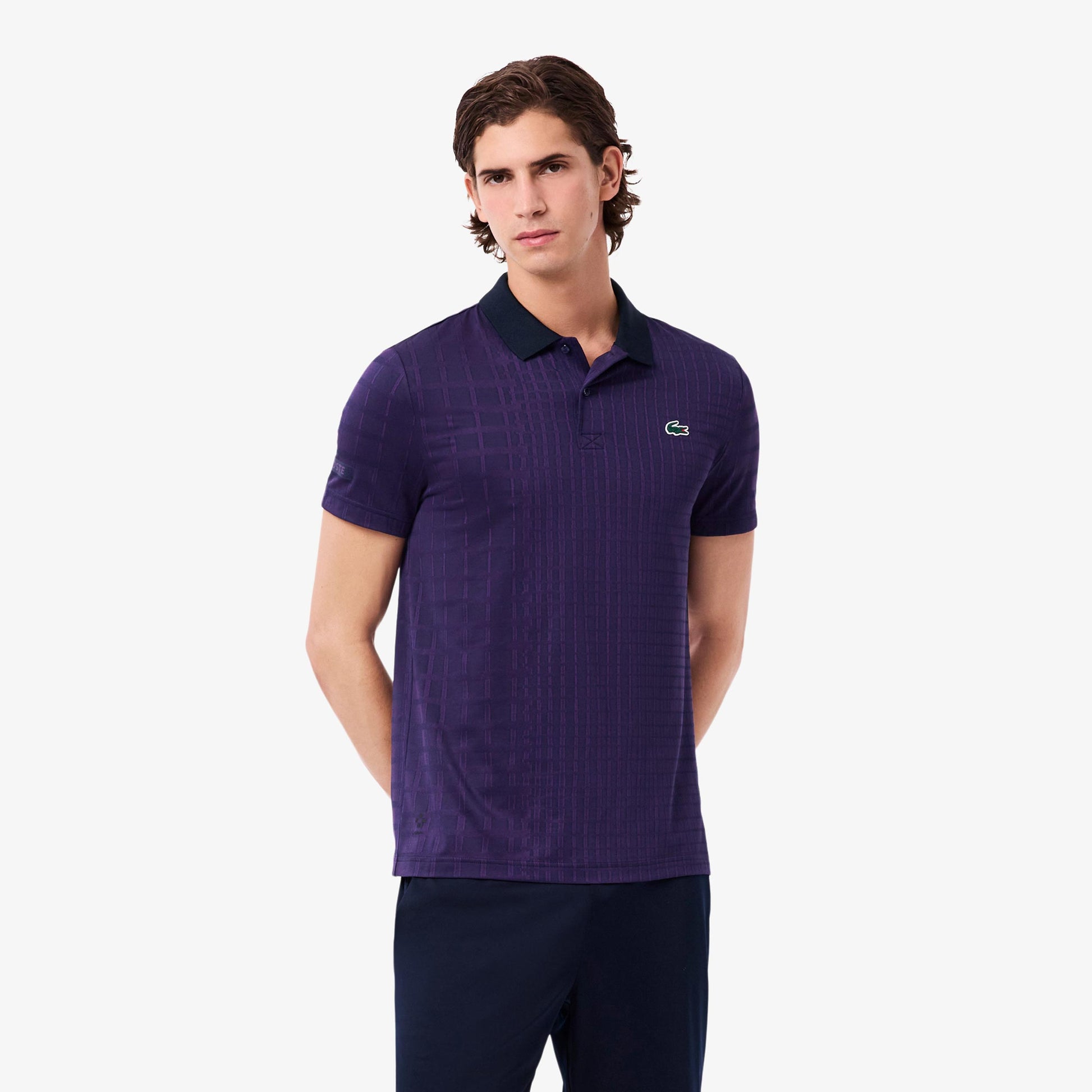 Lacoste Polo Herrar-lila