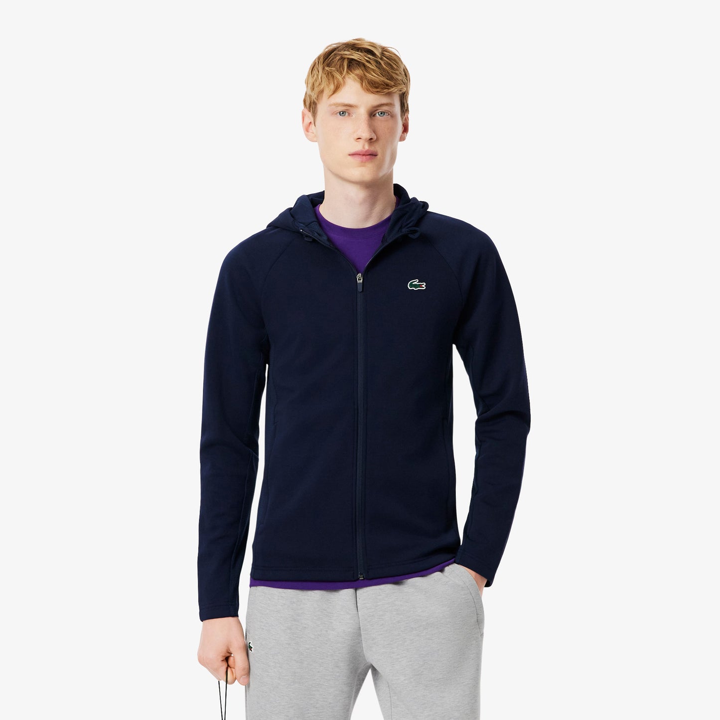 Lacoste Full Zip Sweat-jacka Herrar-mörkblå