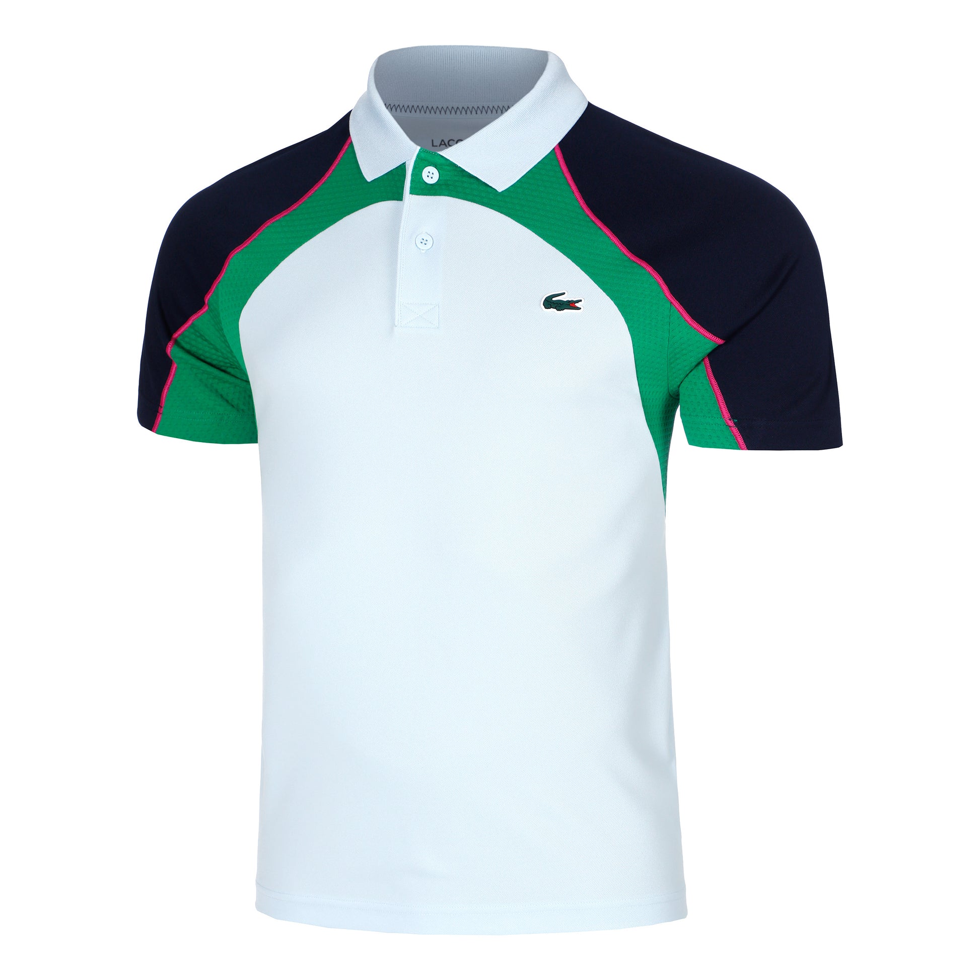 Lacoste Djokovic Polo Herrar - ljusblå, flerfärgad