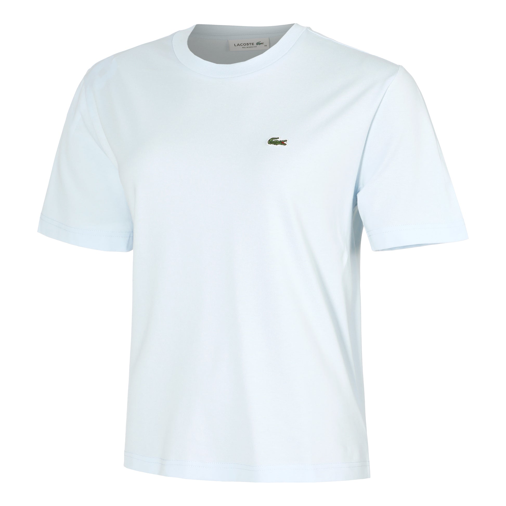 Lacoste Relaxed Fit Plain Soft T-shirt Damer-Ljusblå