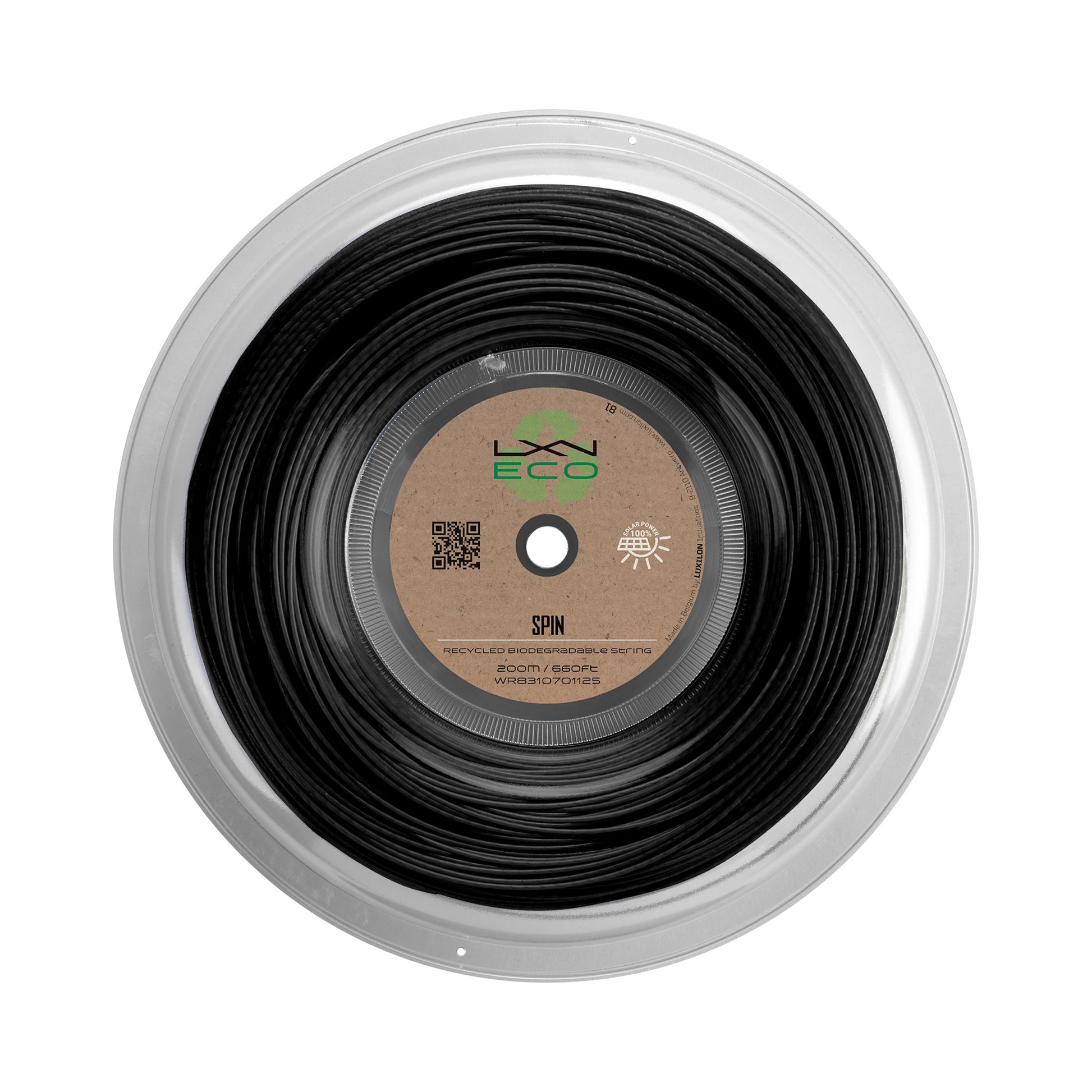 Luxilon Eco Spin Strängrulle 12,2m-Svart