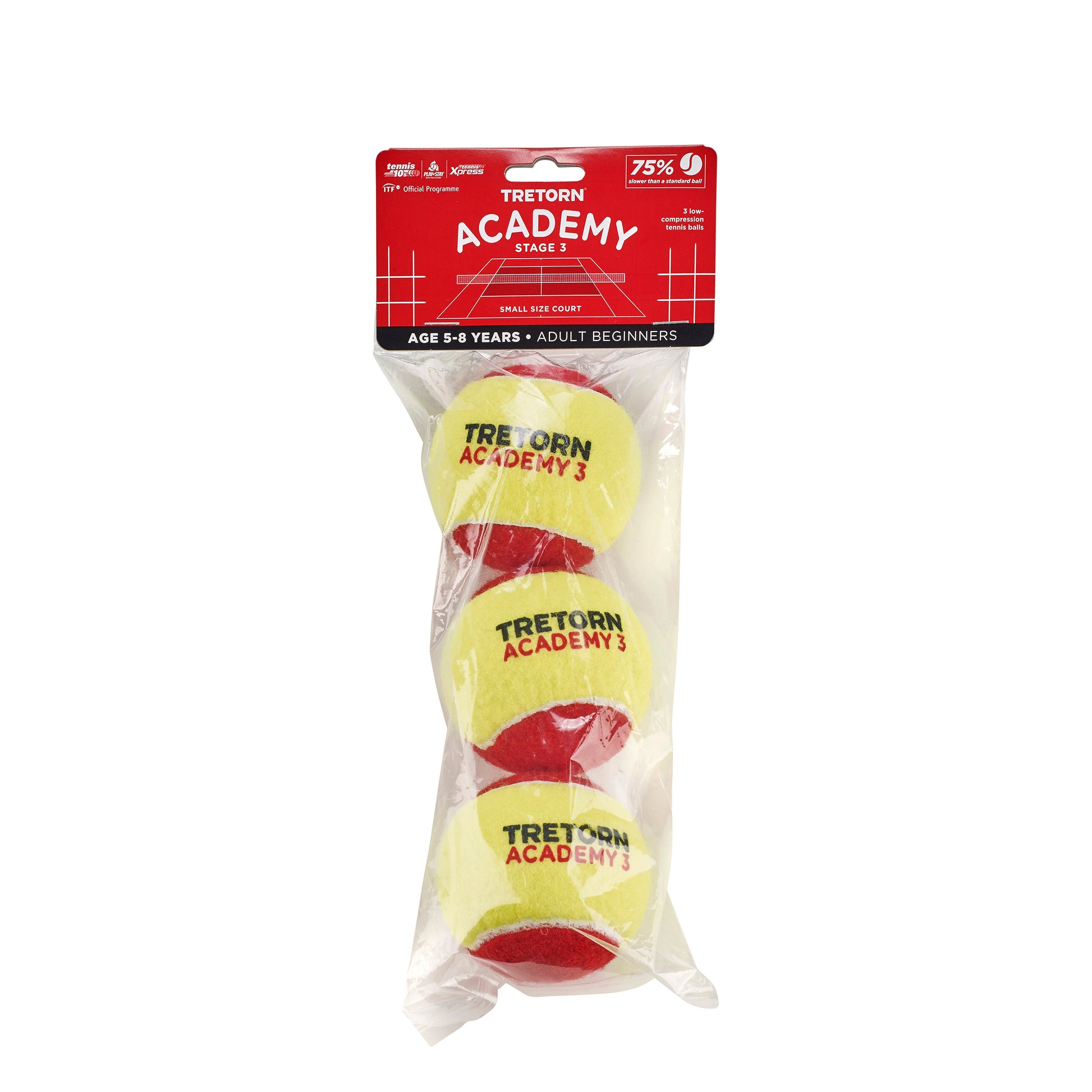 Tretorn Academy Red 3-pack