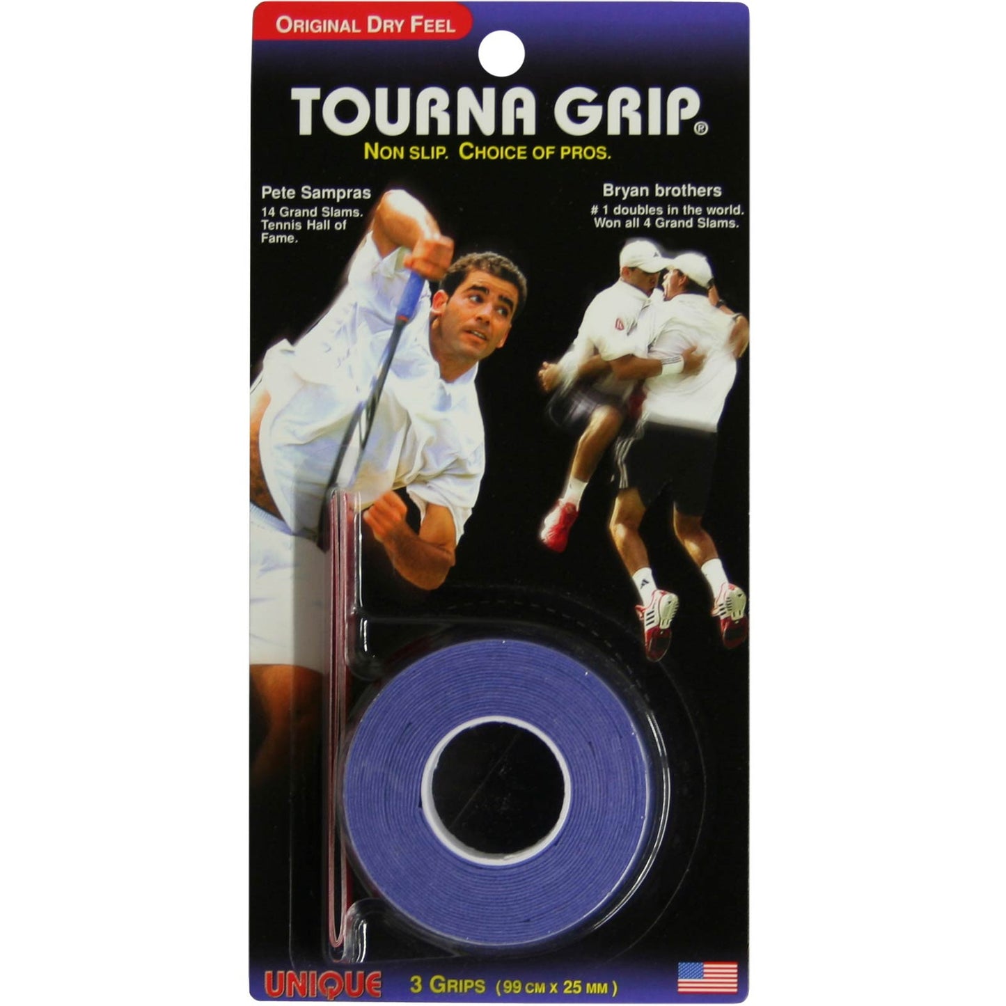 Tourna Grip Standard 3-pack-Blå