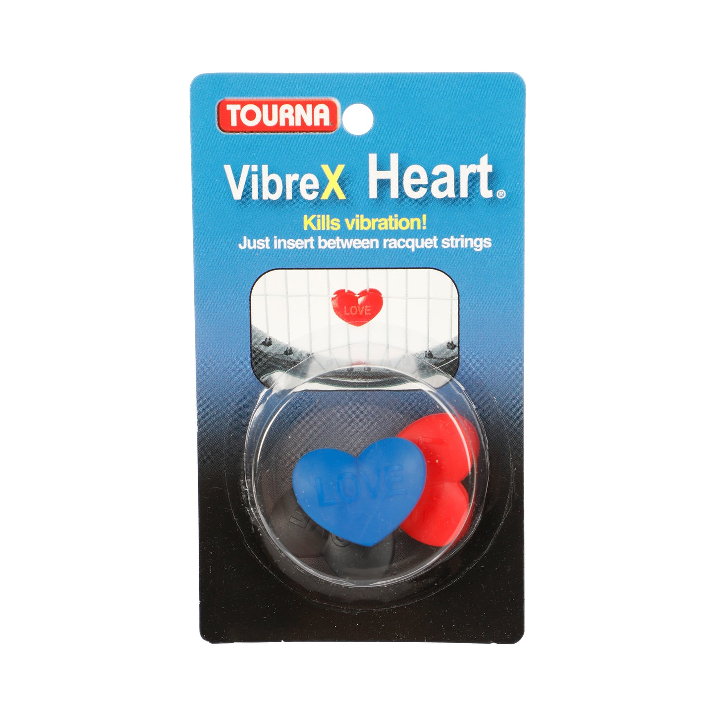 Tourna Vibrex Heart Dämpare 3-pack-Röd,Svart
