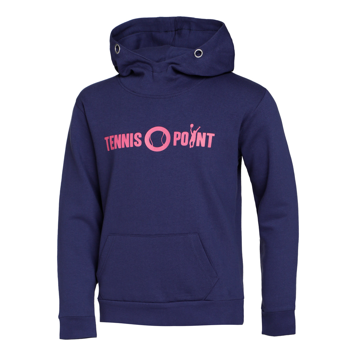 Tennis-Point Basic Huvtröja Barn - mörkblå, pink