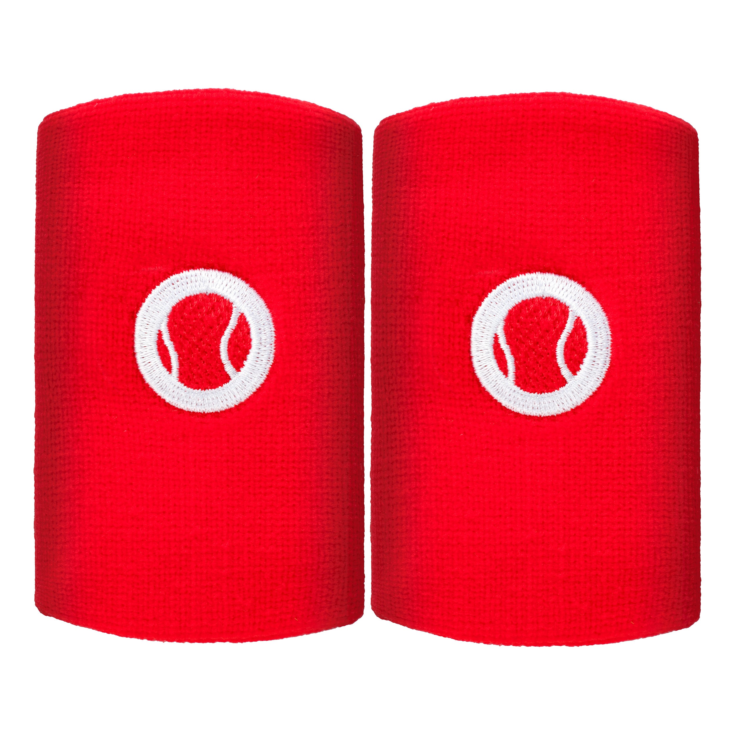 Tennis-Point Long Svettband 2-pack Unisex - röd,