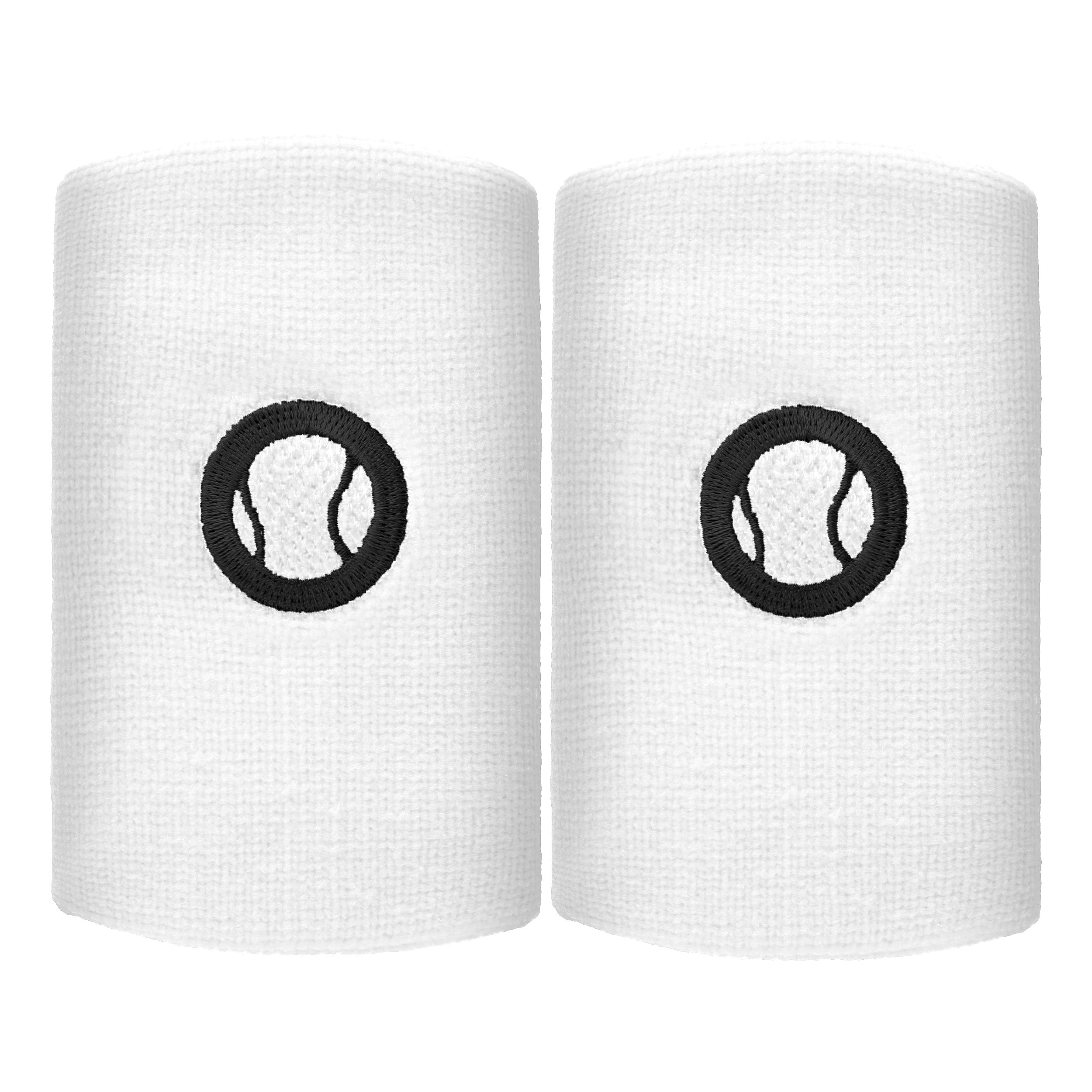 Tennis-Point Long Svettband 2-pack Unisex - vit,