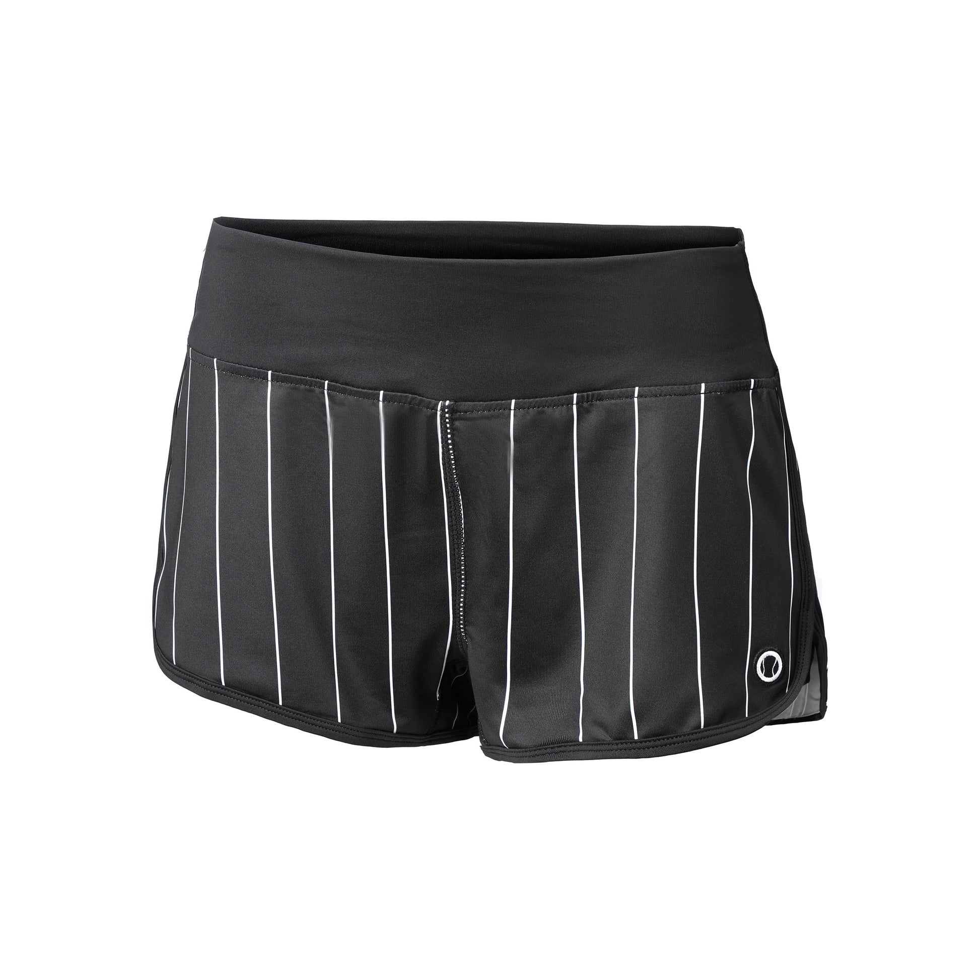 Tennis-Point Stripes Shorts Damer - svart, vit