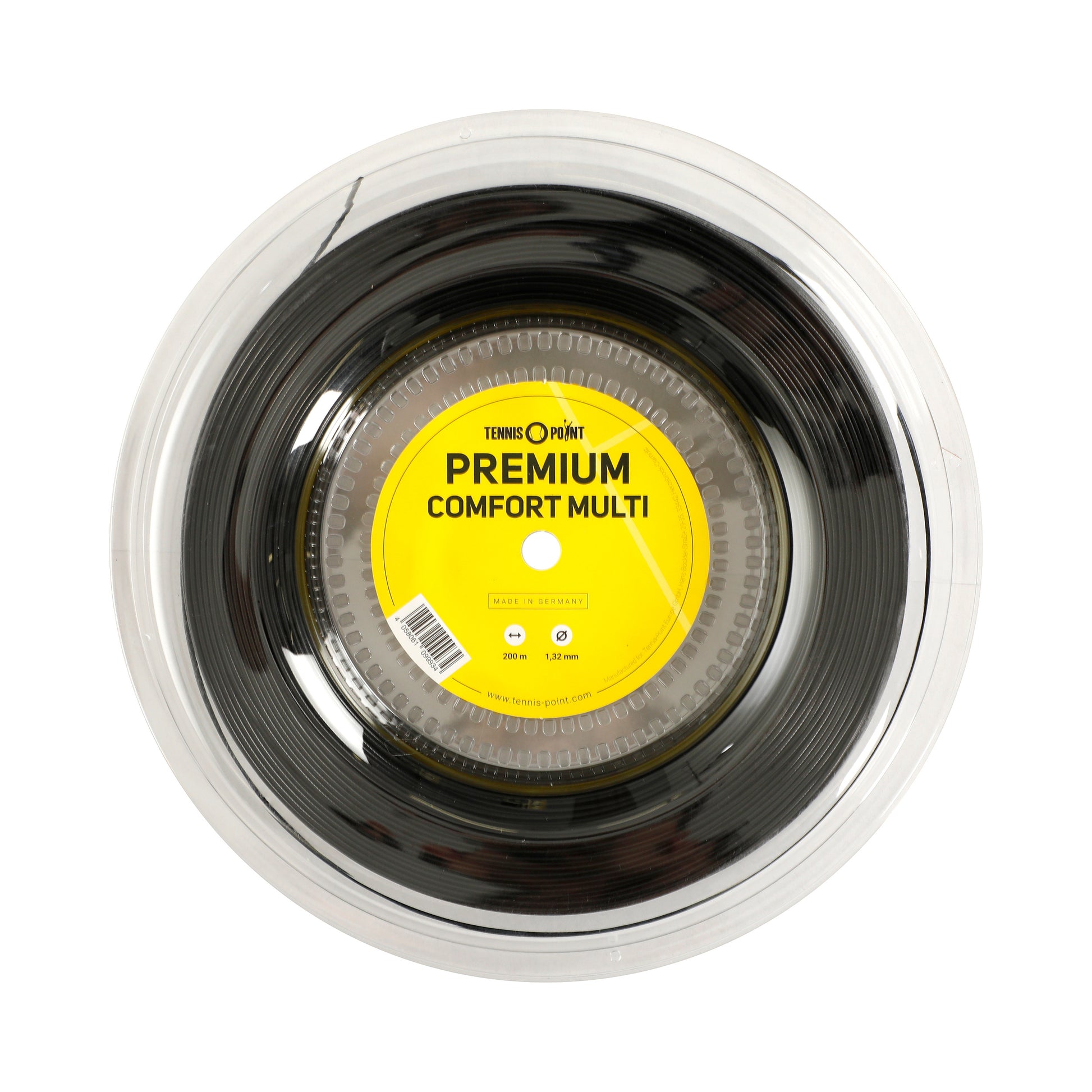 Tennis-Point Premium Comfort Multi Strängrulle 200m-Svart