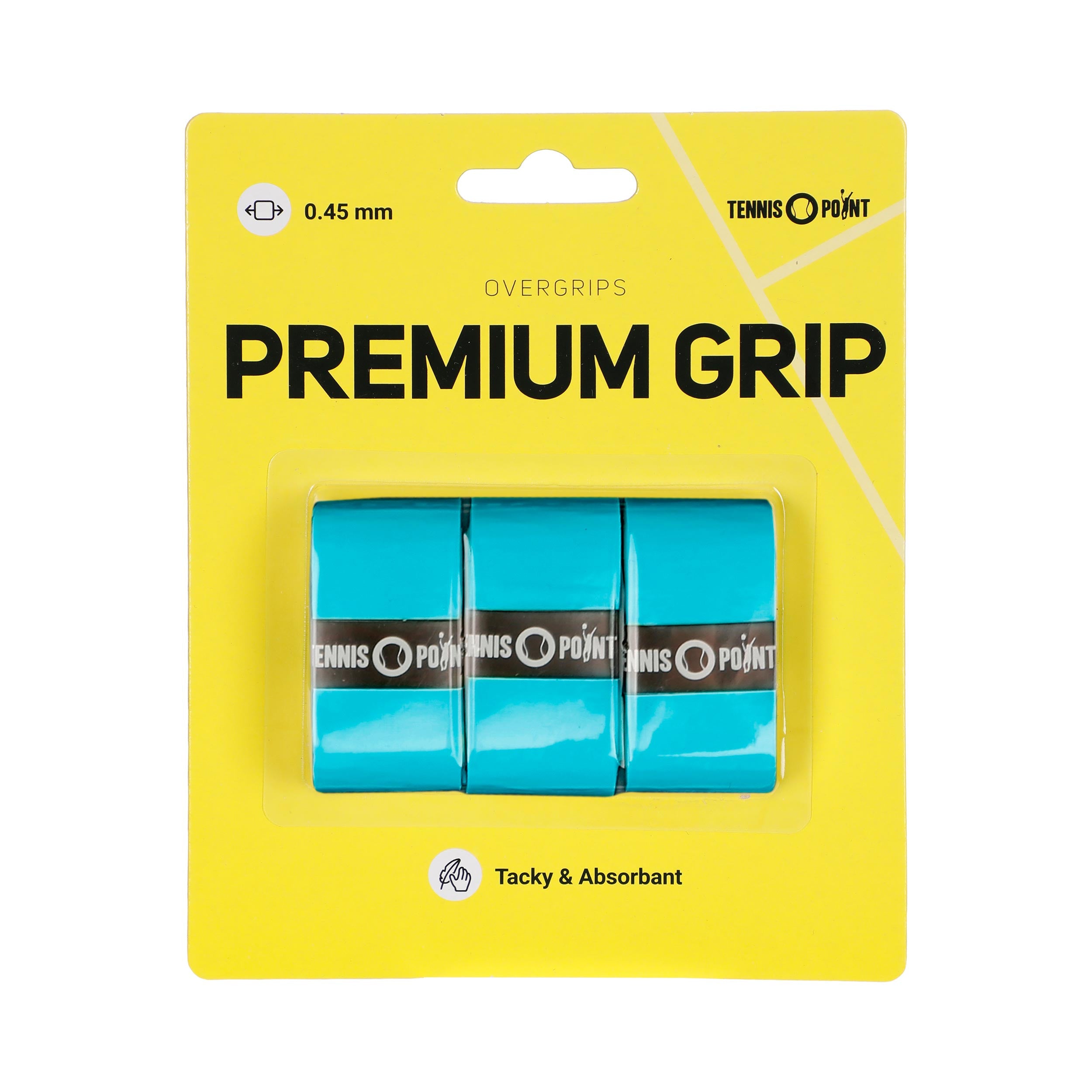 Tennis-Point Premium Grip 3-pack-Blå