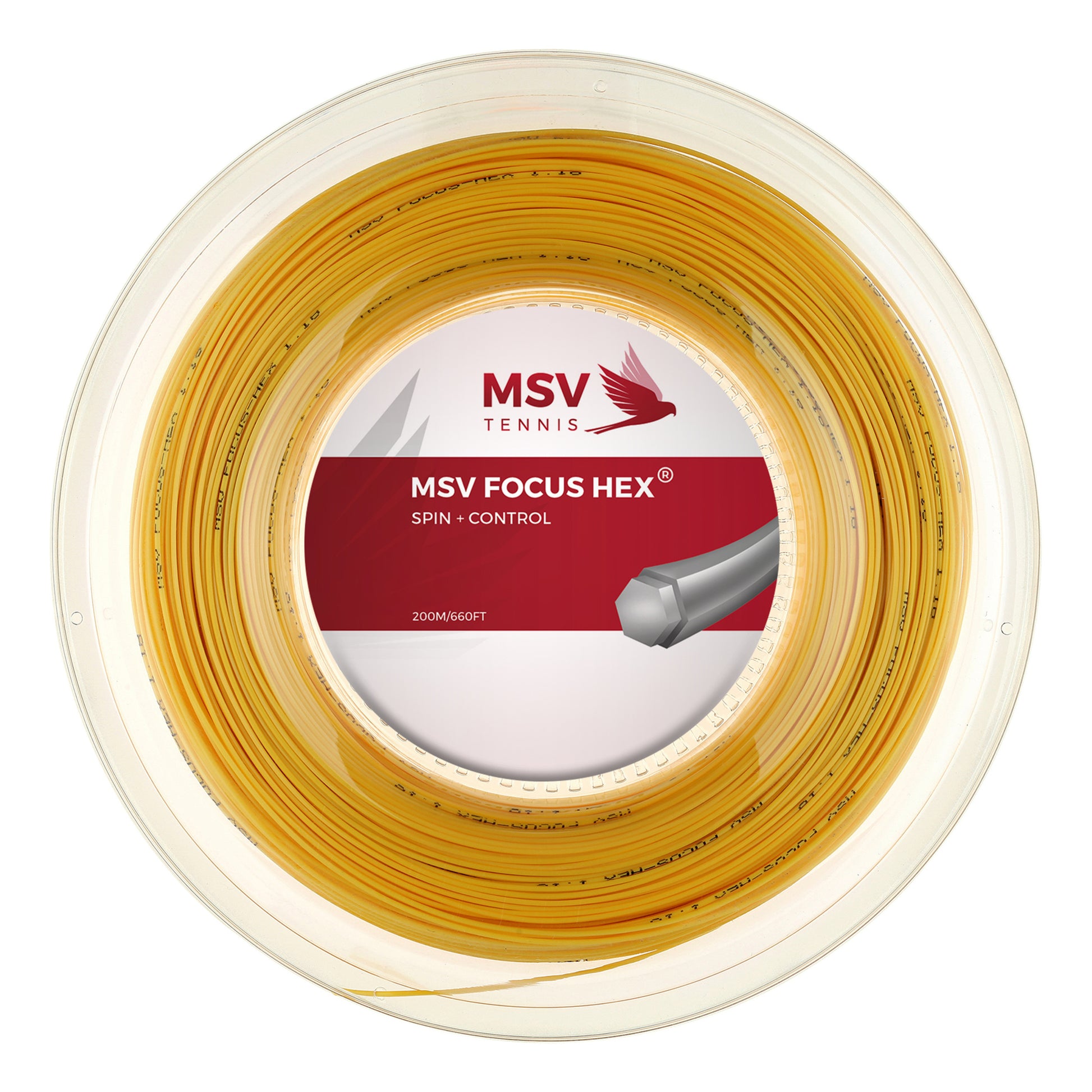 MSV Focus-HEX Strängrulle 200m-Gul