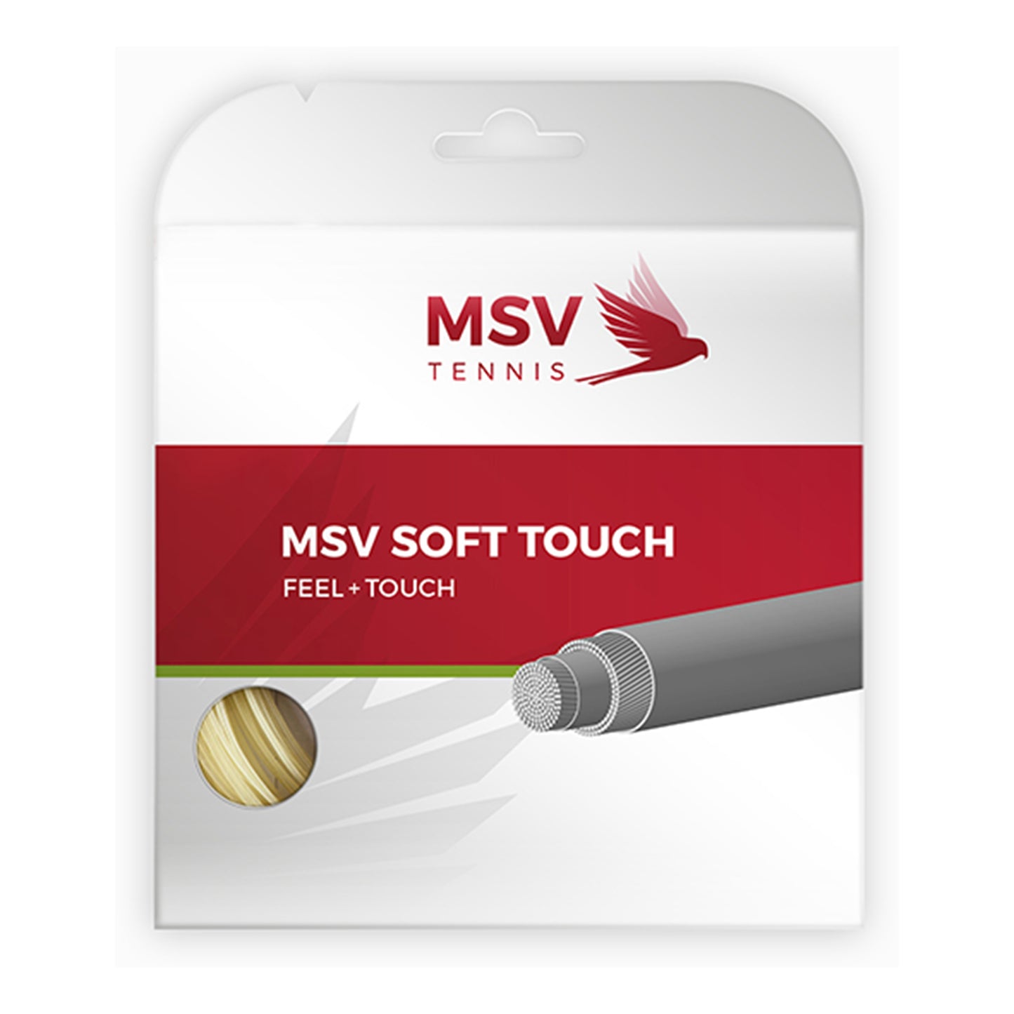 MSV Soft-Touch natur Strängset 12m - grå