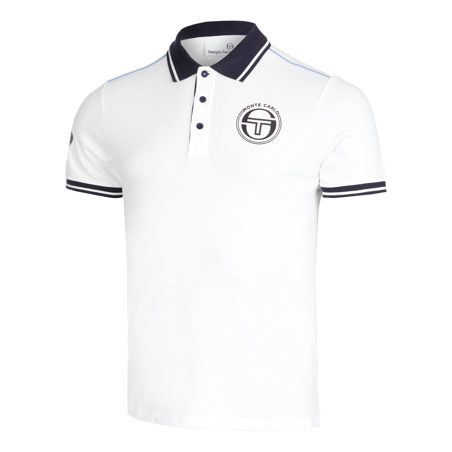 Sergio Tacchini Ranking Staff Polo Herrar - vit, mörkblå