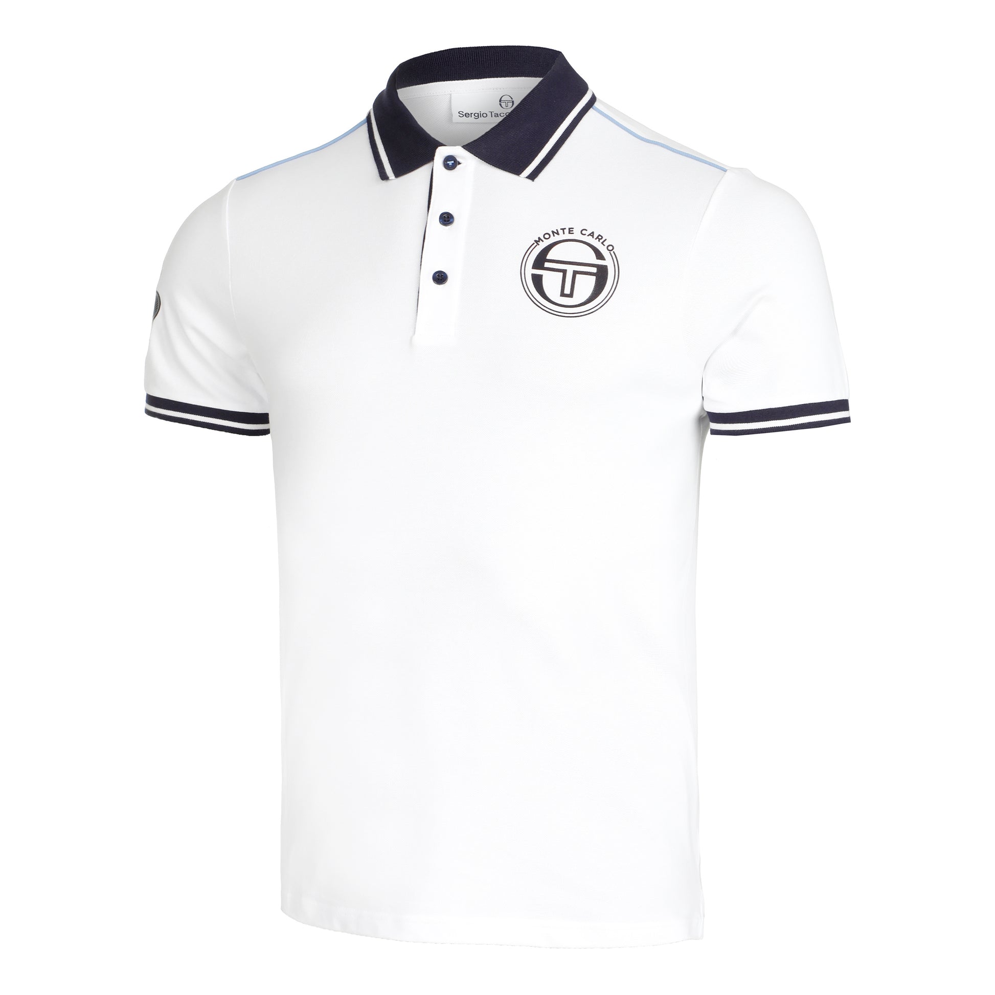 Sergio Tacchini Ranking Staff Polo Herrar - vit, mörkblå