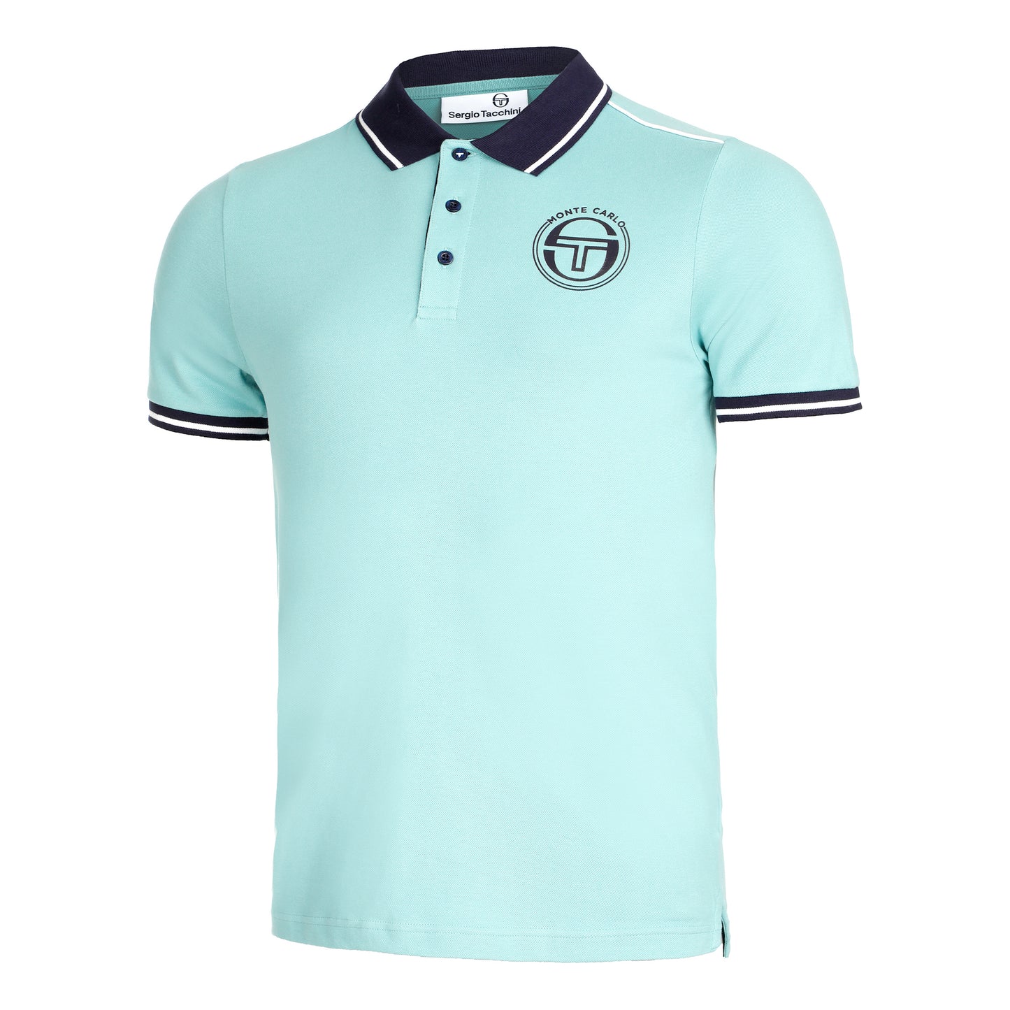 Sergio Tacchini Ranking Staff Polo Herrar - ljusblå, mörkblå